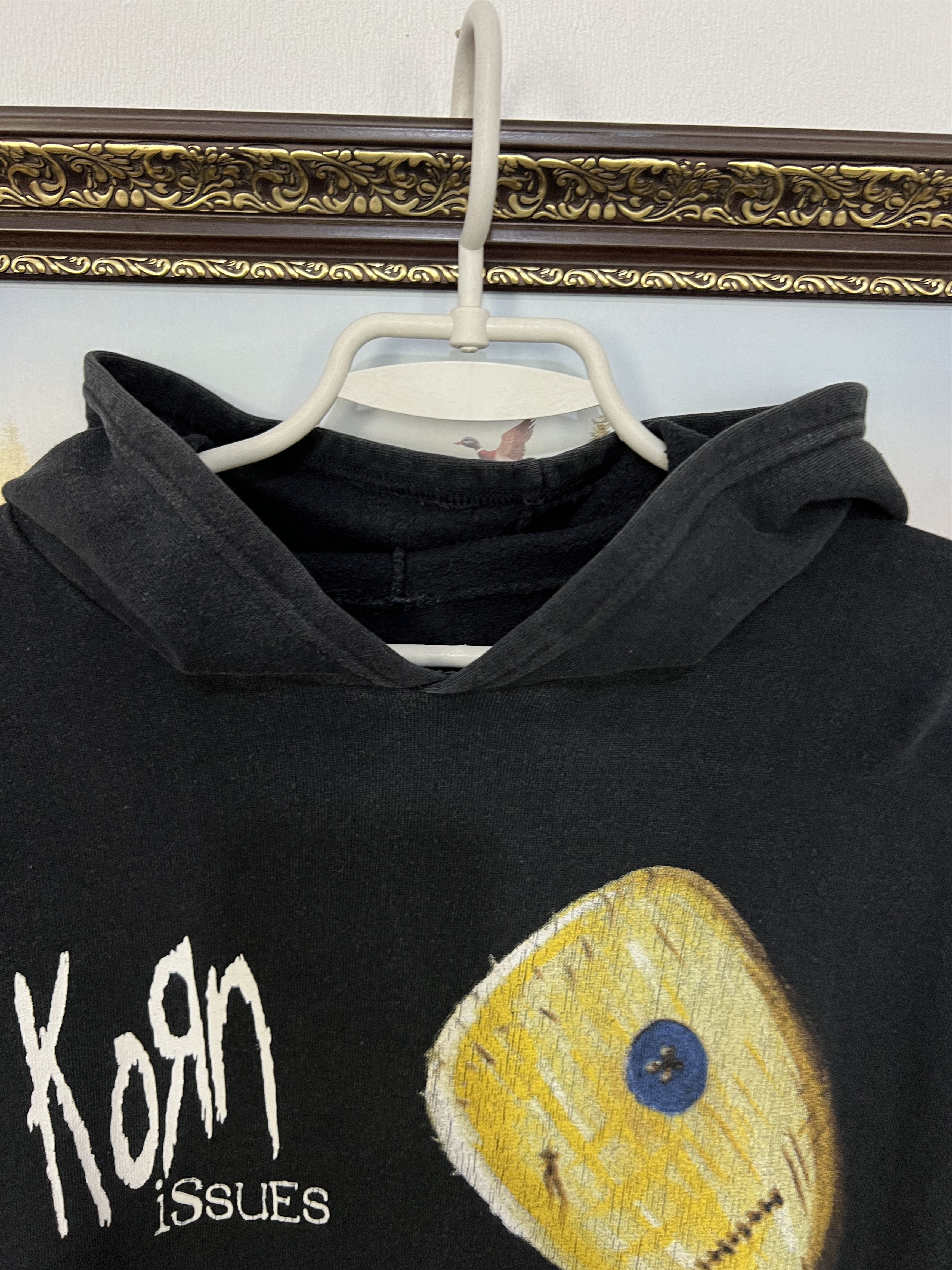 Vintage Vintage Korn Issues Band Hoodie Rare Black Over Print Band Size US L / EU 52-54 / 3 - 5 Thumbnail