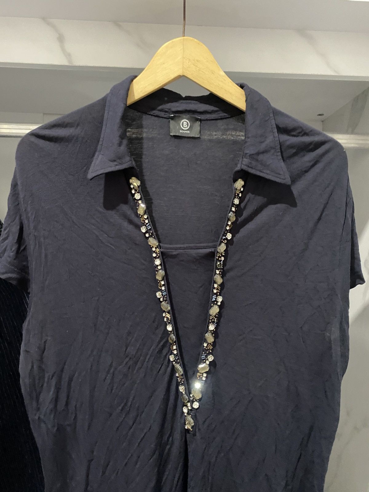 If Six Was Nine × Japanese Brand × Le Grande Bleu (L.G.B.) Bogner Japanese Polo Studed Stone Ifsixwasnine Lgb Size M / US 6-8 / IT 42-44 - 2 Thumbnail