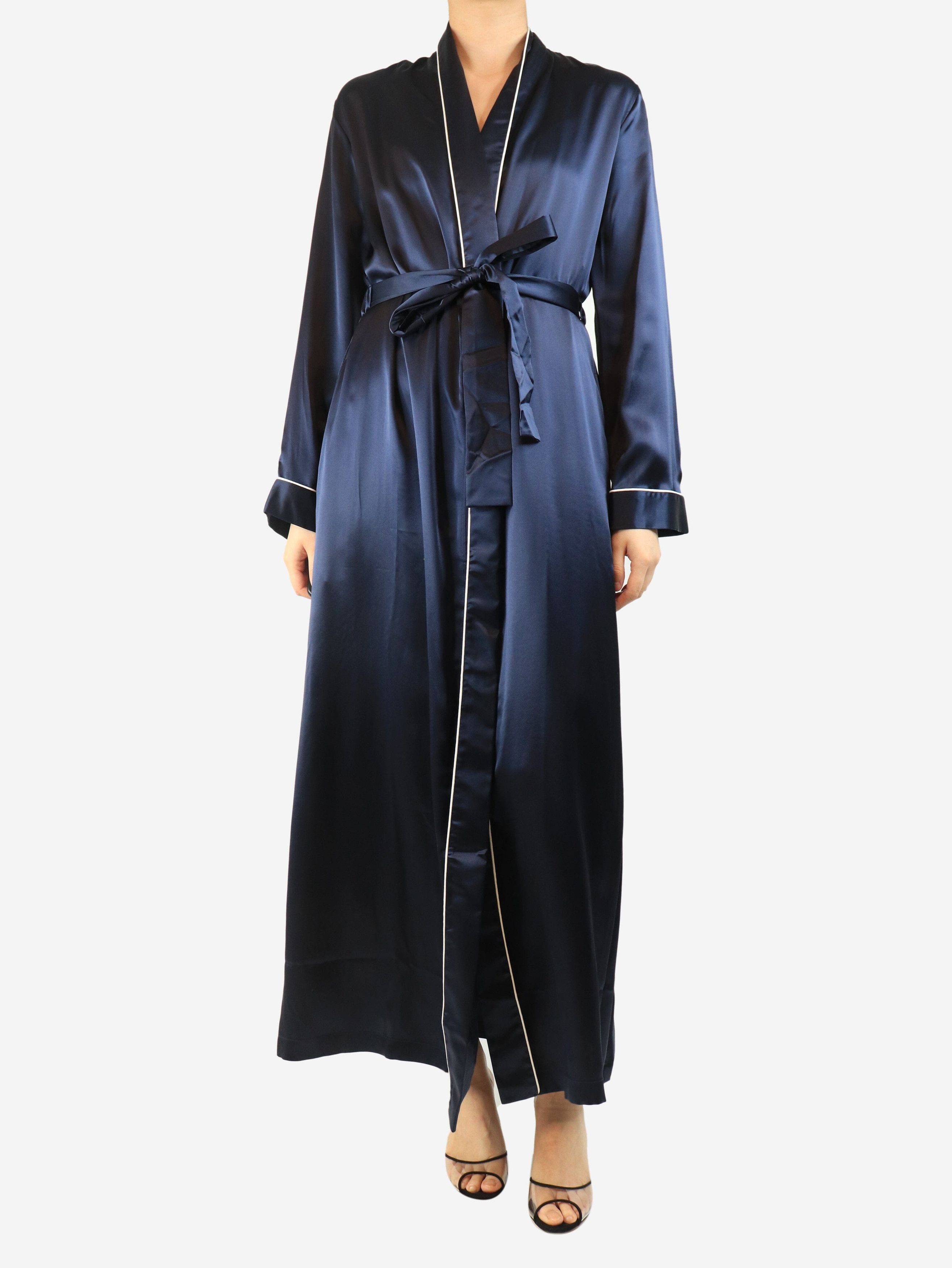 Other Navy silk Bailey dressing gown - S Size S / US 4 / IT 40 - 1 Thumbnail