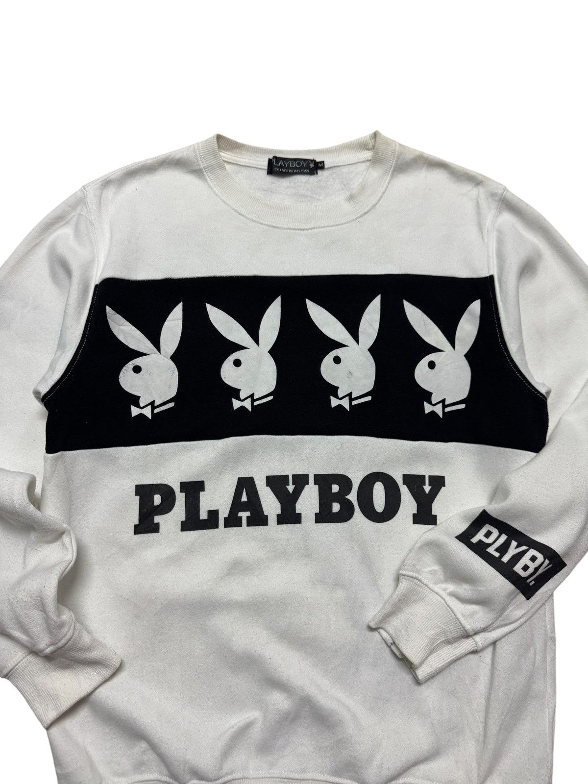 Number (N)ine × Playboy ❌LASTDROP❌Y2K PLAYBOY MEGAPRINT CREWNECK SWEATSHIRT WHITE Size US M / EU 48-50 / 2 - 2 Thumbnail