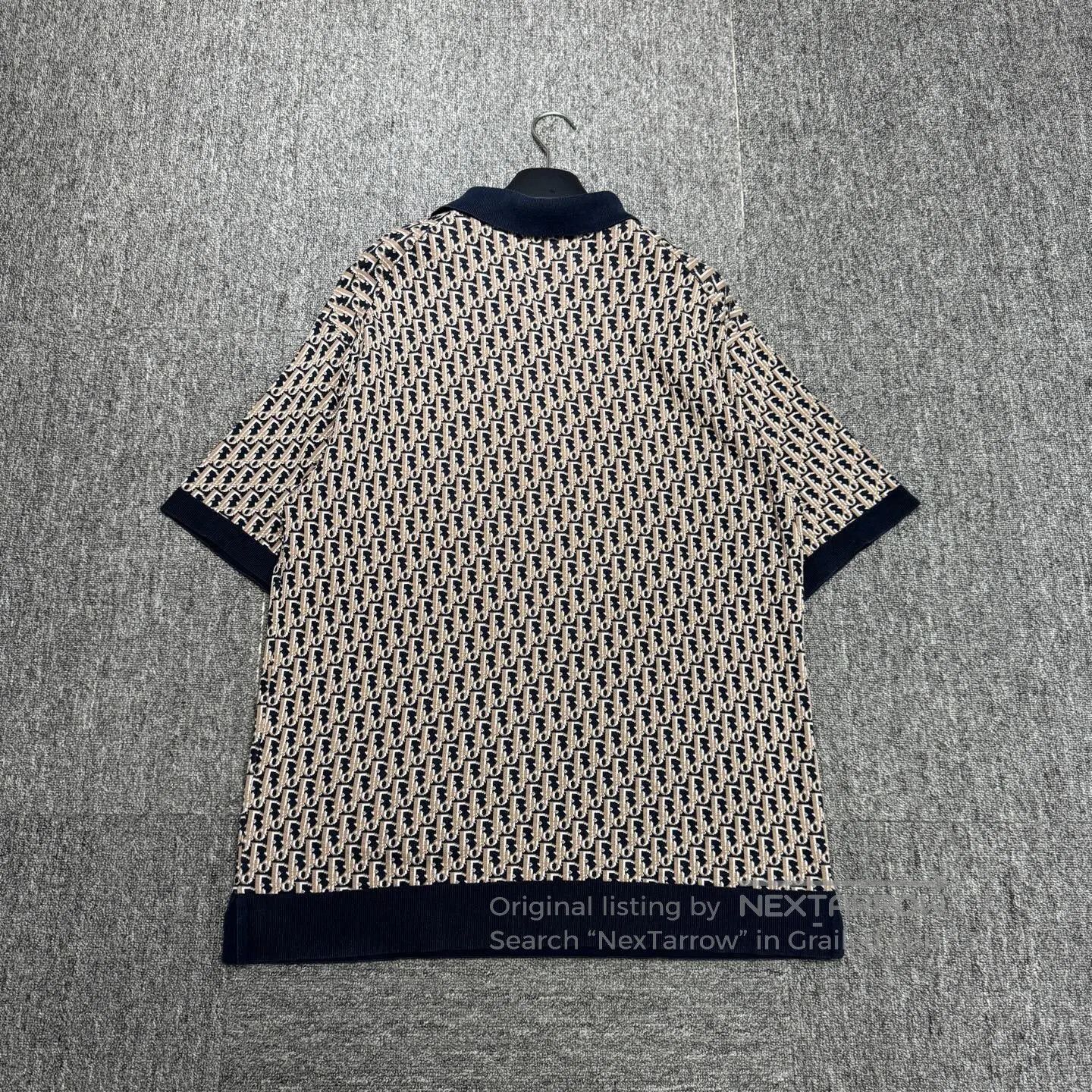 Dior Dior Full-print, elderly-friendly knitted short-sleeved sh Size US S / EU 44-46 / 1 - 2 Thumbnail