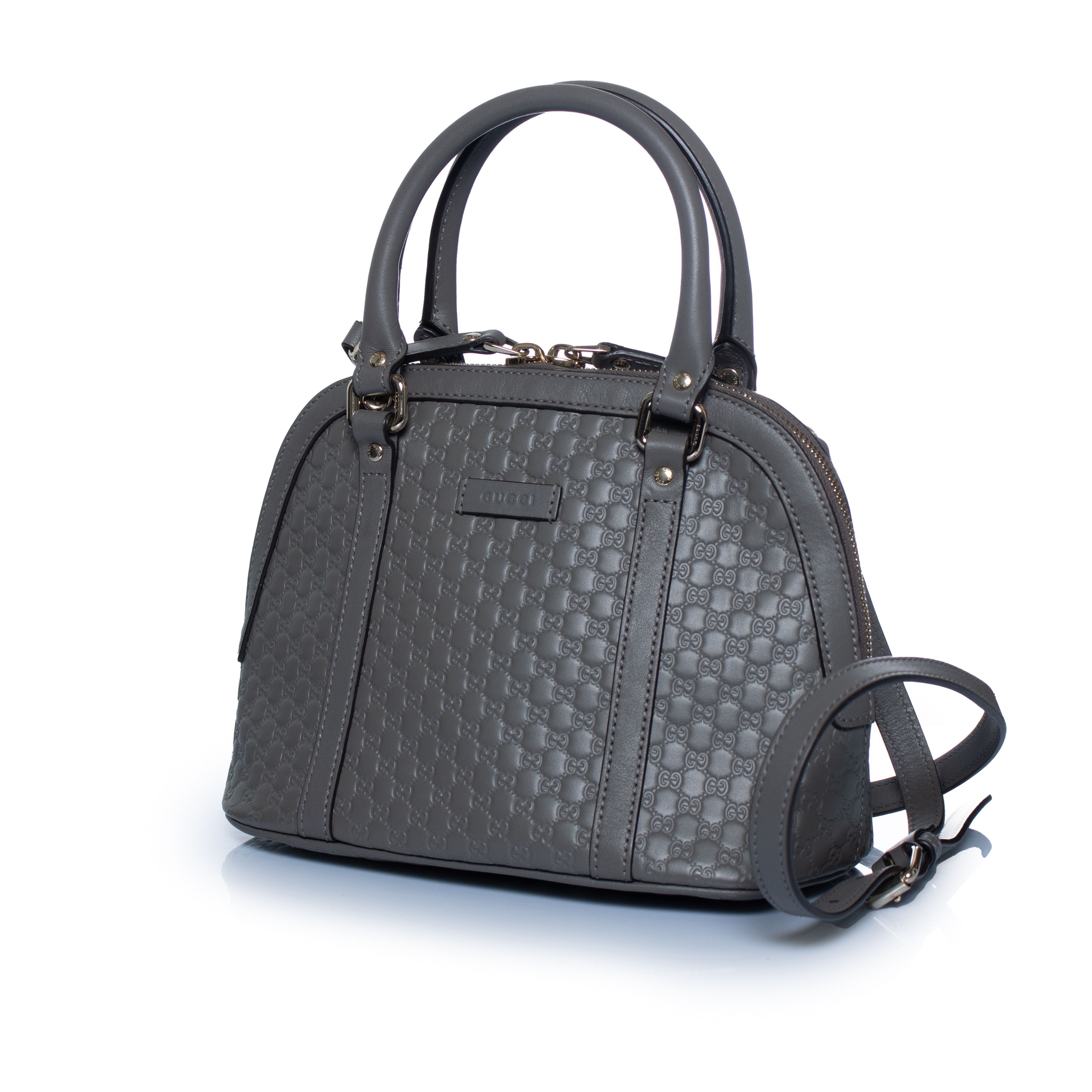 Gucci Gucci, Microguccissima dome in grey Size ONE SIZE - 2 Thumbnail
