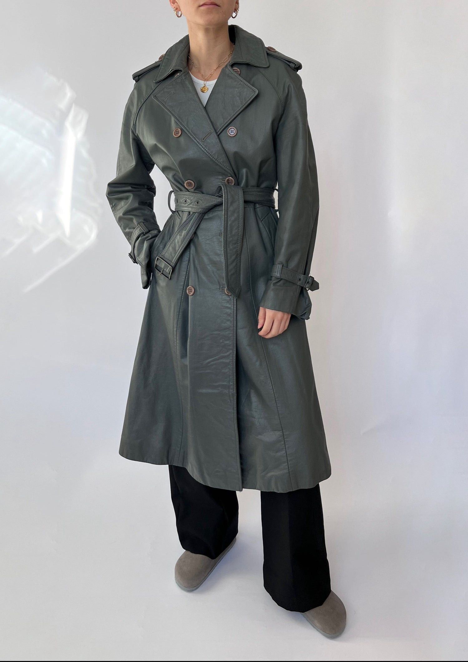 Burberry Vintage Burberry Double Breasted Trench Coat With Belted Size US L / EU 52-54 / 3 - 22 Thumbnail