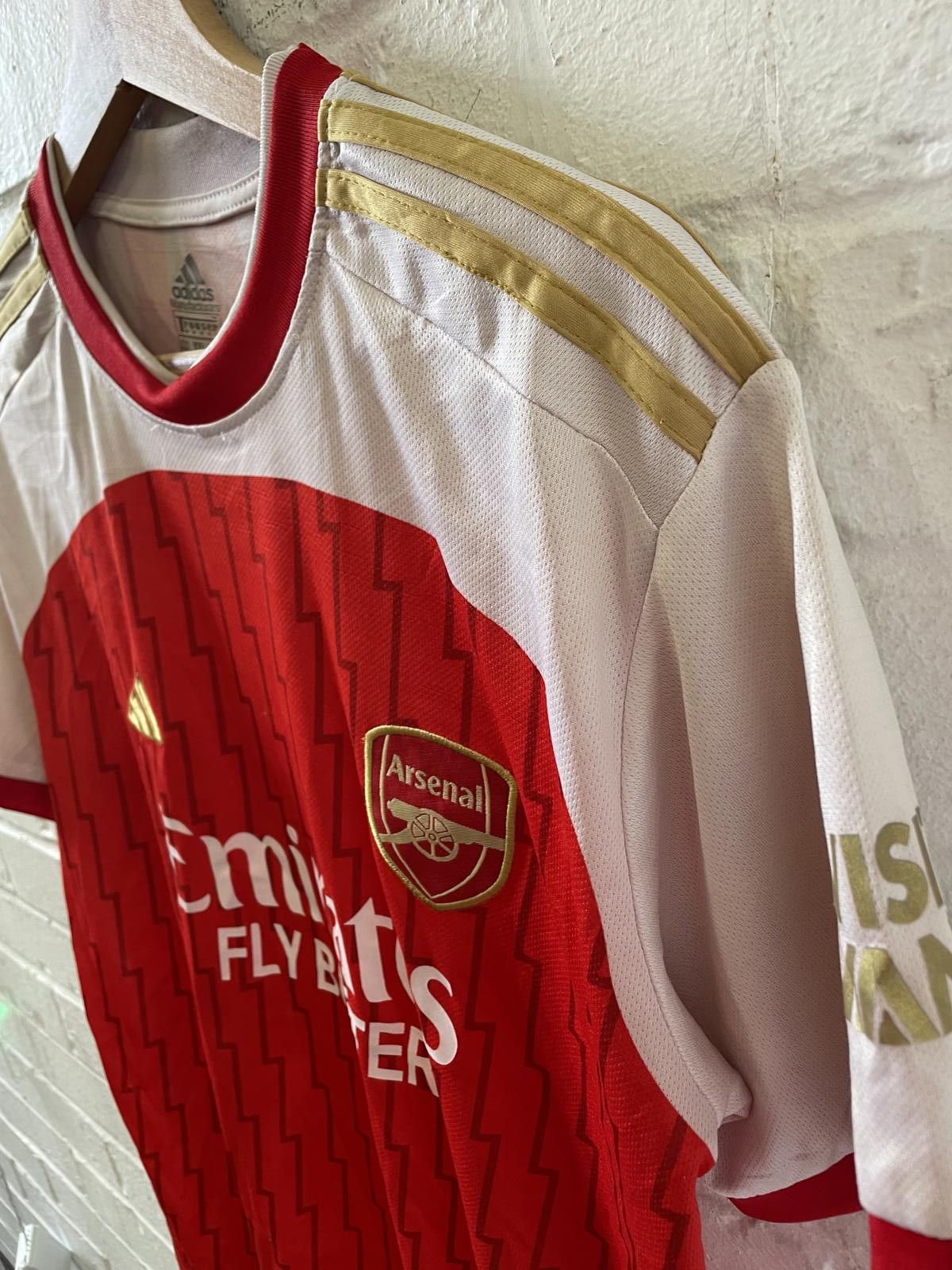 Adidas Arsenal Football Club Home Jersey Red and White Size ONE SIZE - 4 Thumbnail