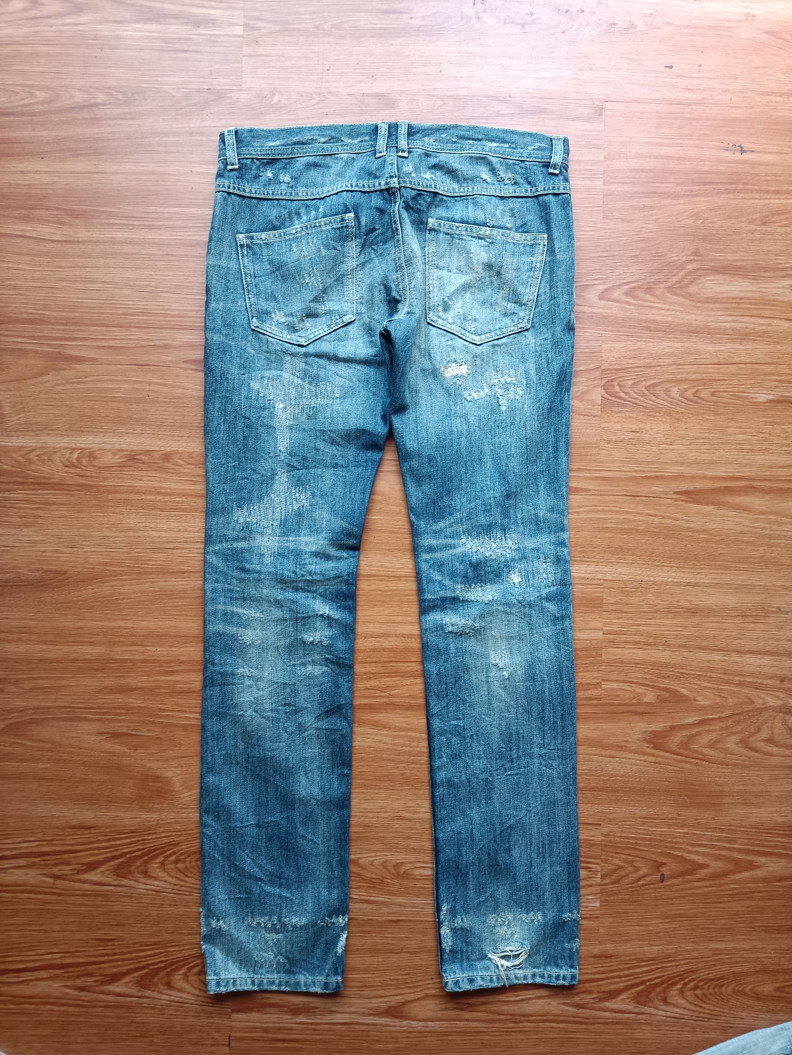 If Six Was Nine × Japanese Brand Gland news boro denim Size US 30 / EU 46 - 3 Thumbnail