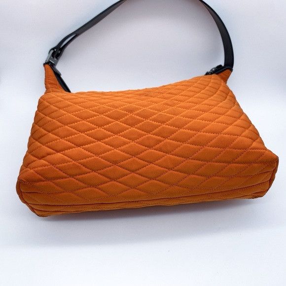 Bally Vintage Bally Orange Quilted Hobo Shoulder Bag Size ONE SIZE - 5 Thumbnail