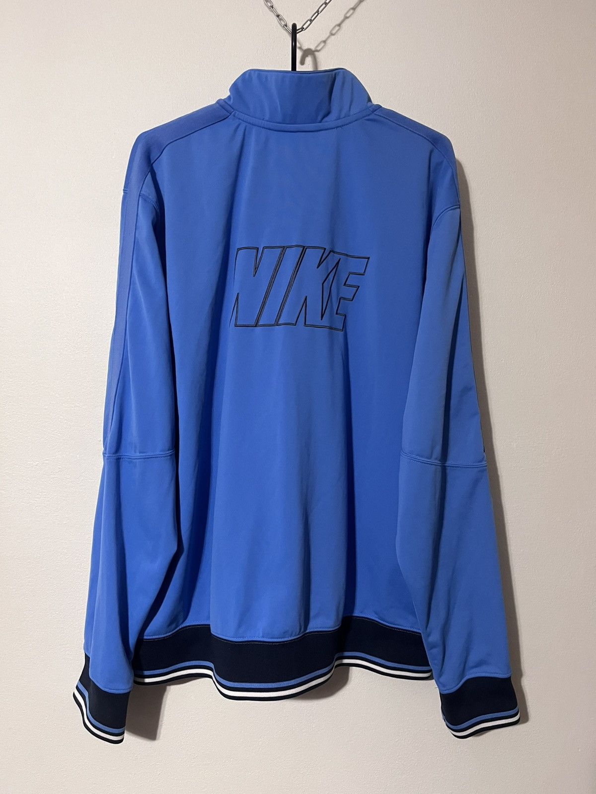 Vintage Nike Track Jacket Blue Zip Up XL Y2K