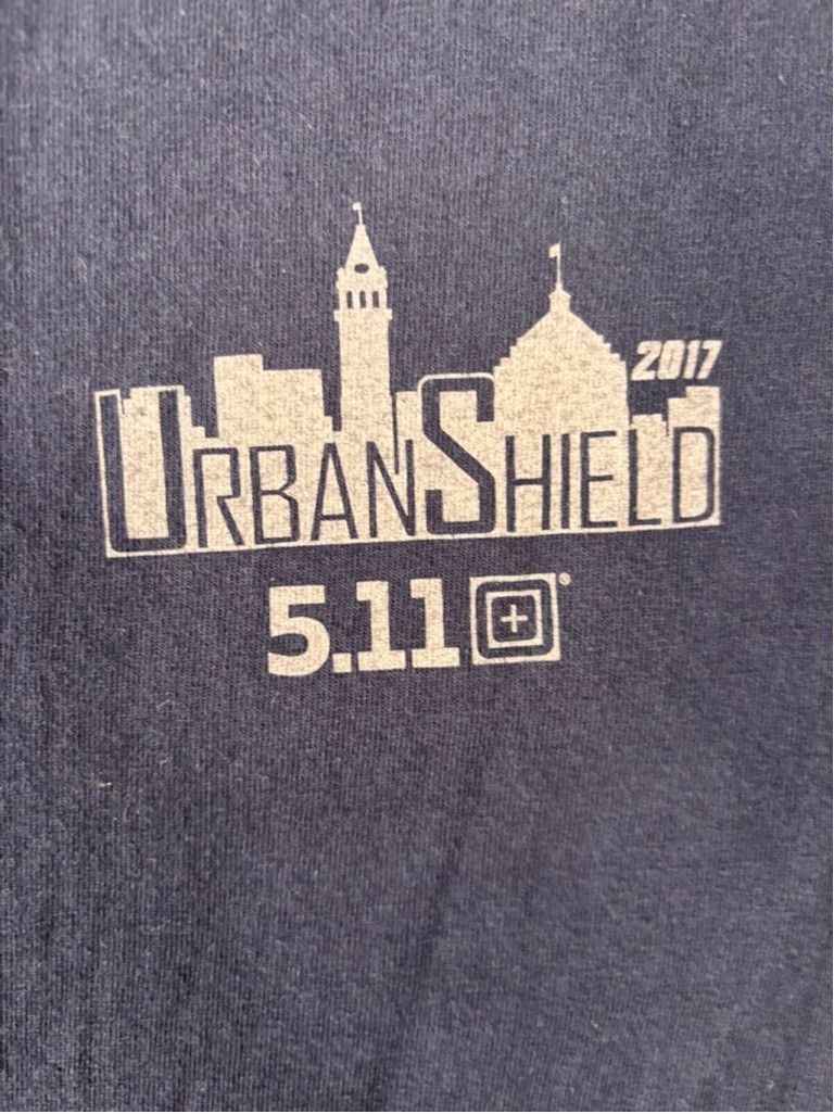 5.11 Men's 5.11 Urban Shield Alameda Sheriff T-Shirt, Size L Navy Size US L / EU 52-54 / 3 - 7 Thumbnail
