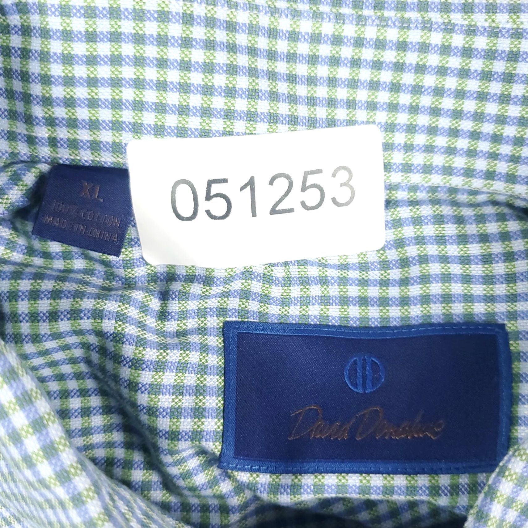 David Donahue David Donahue Shirt Mens XL Blue Check Button Up Long Sleeve Casual Formal Party Cocktail Travel Wedding Workwear Size US XL / EU 56 / 4 - 6 Thumbnail