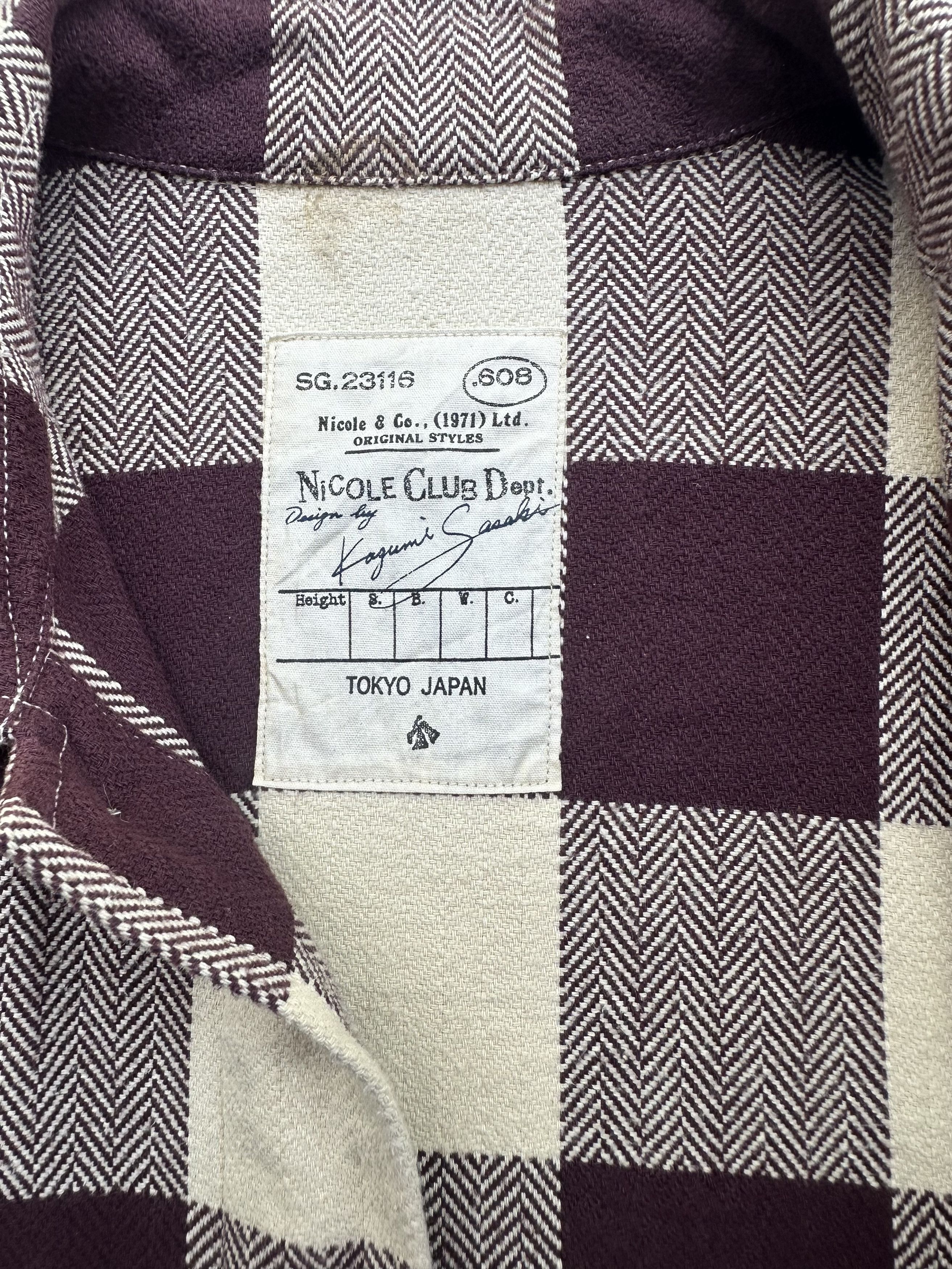 Nicole Club Nicole Club Dept Flannel By Kagumi Sazaki Size US L / EU 52-54 / 3 - 14 Thumbnail