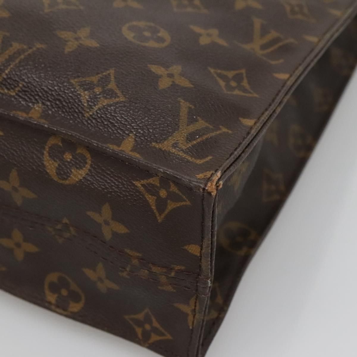 Louis Vuitton LOUIS VUITTON Monogram Sac Plat Hand Bag M51140 Size ONE SIZE - 9 Thumbnail