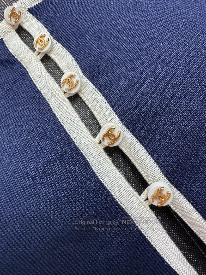 Chanel Chanel White rolled-edged short-sleeved sweater Size M / US 6-8 / IT 42-44 - 6 Thumbnail