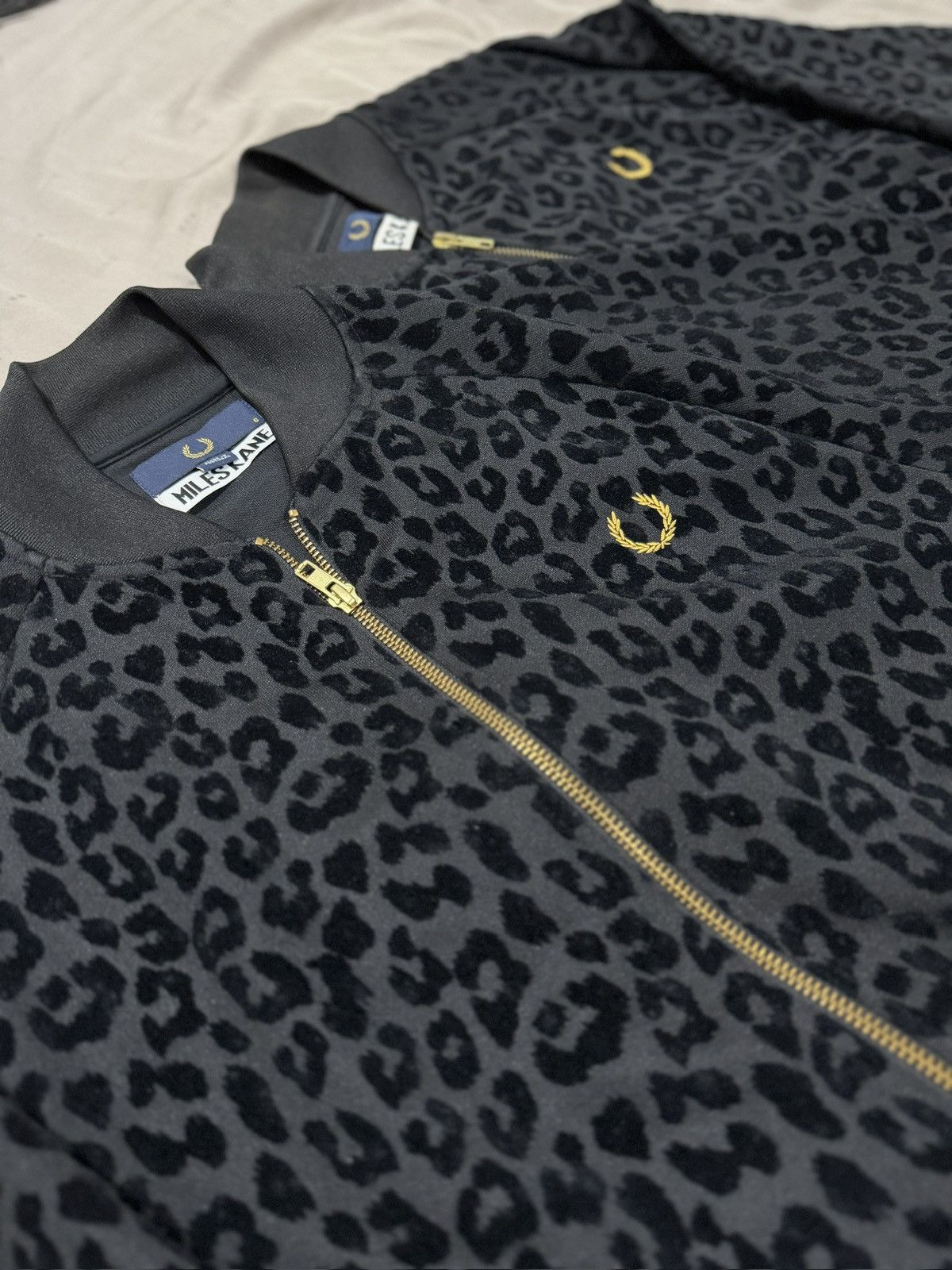 Fred Perry Fred Perry x Miles Kane Leopard Print Bomber/Track Jacket Size US S / EU 44-46 / 1 - 1 Thumbnail
