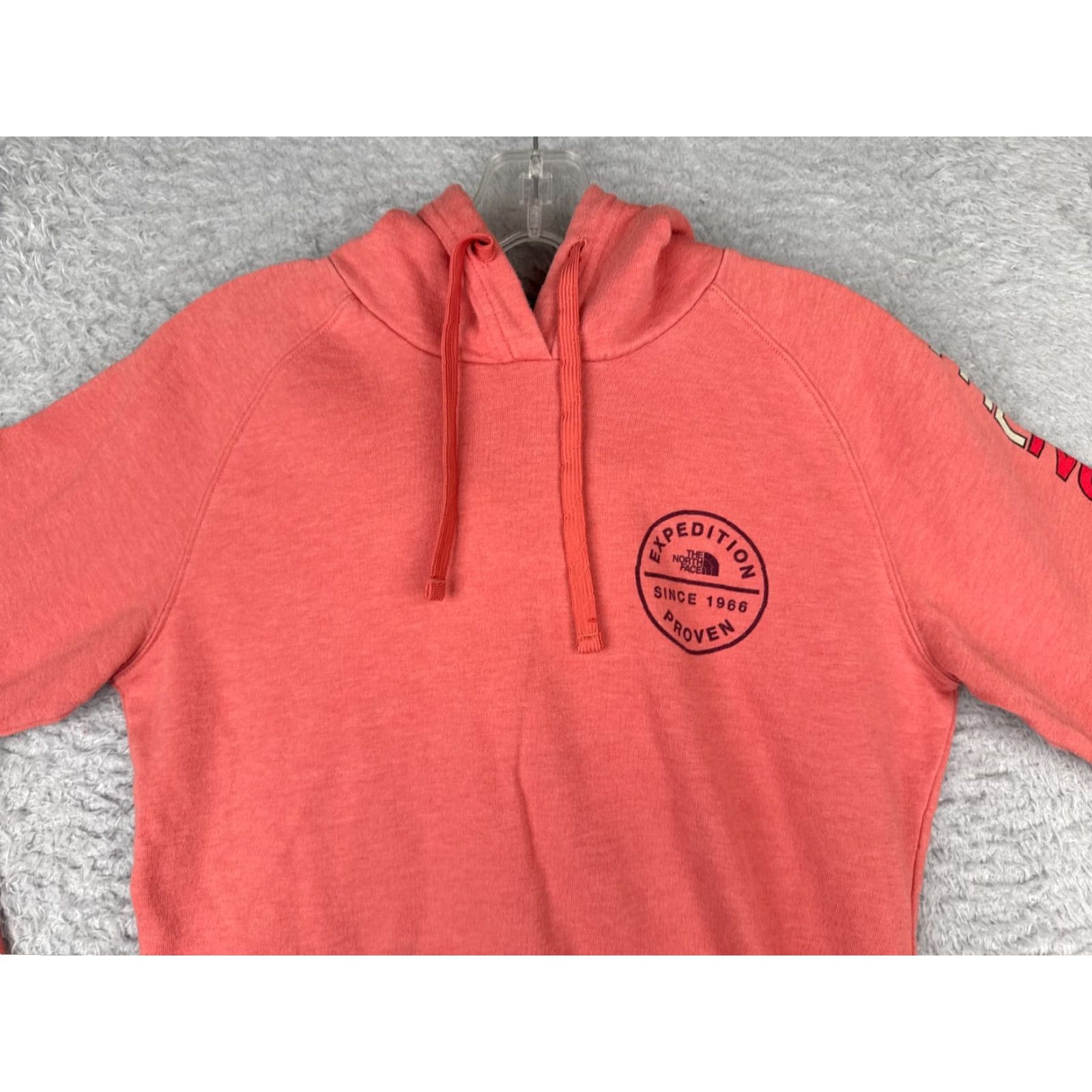 The North Face The North Face Hoodie Womens Small Coral Pullover Lightweight Jersey Size S / US 4 / IT 40 - 4 Thumbnail