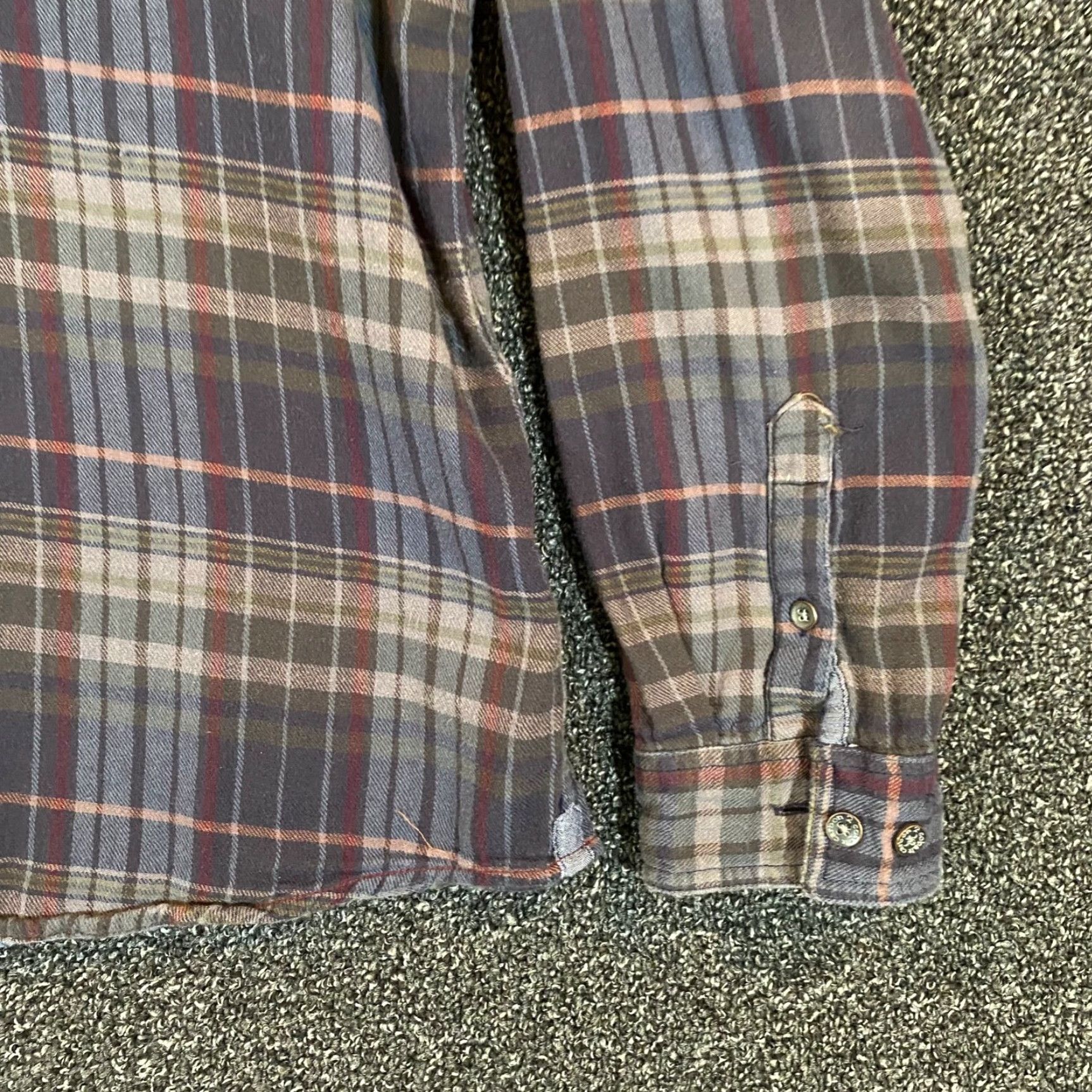 Carbon2Cobalt Carbon 2 Cobalt Mens XL Shirt Blue Green Plaid Flannel Button Down Cotton L/S Size US XL / EU 56 / 4 - 4 Thumbnail