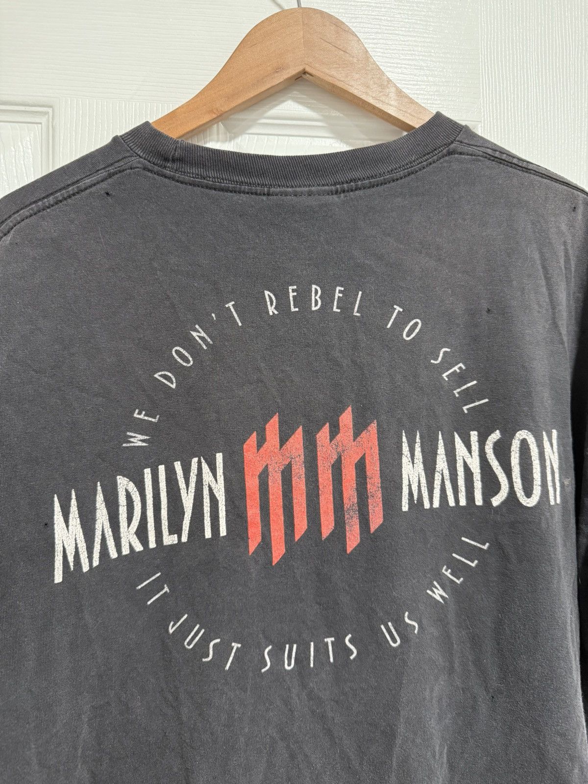 Band Tees × Marilyn Manson × Vintage Marilyn Manson The Bright Young Things Y2k Band Tshirt Size US XL / EU 56 / 4 - 5 Thumbnail