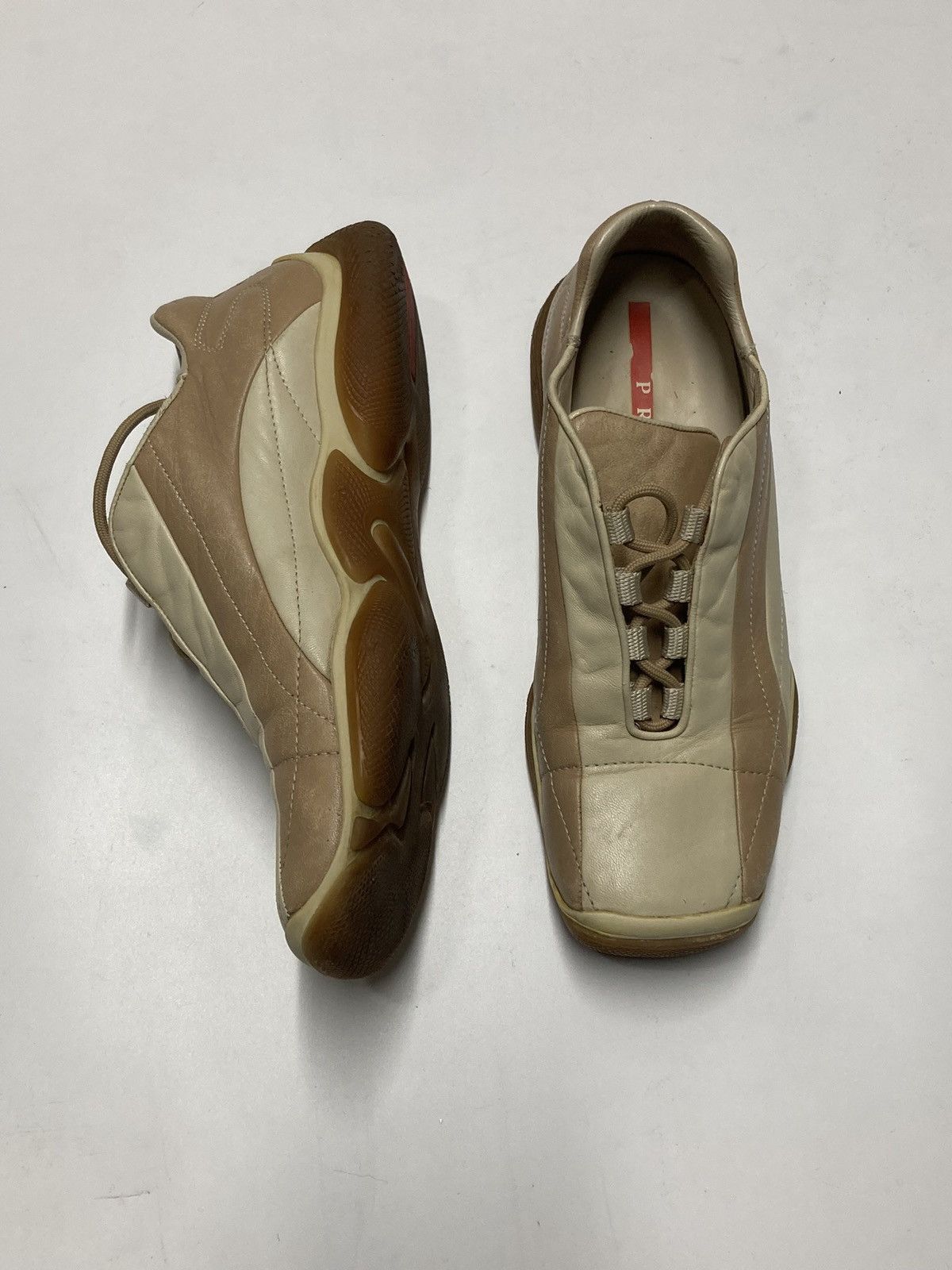 Prada 90s Archival Prada Linea Rossa Bowling Lowtop Sneakers Size US 9 / IT 39 - 4 Thumbnail