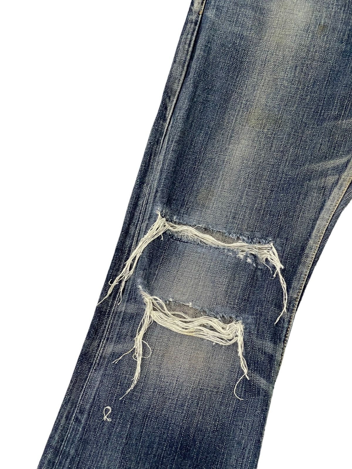 Edwin Flare Jeans Edwin Japan Faded Distress Boot Cut 7🟦9 Size US 32 / EU 48 - 6 Thumbnail