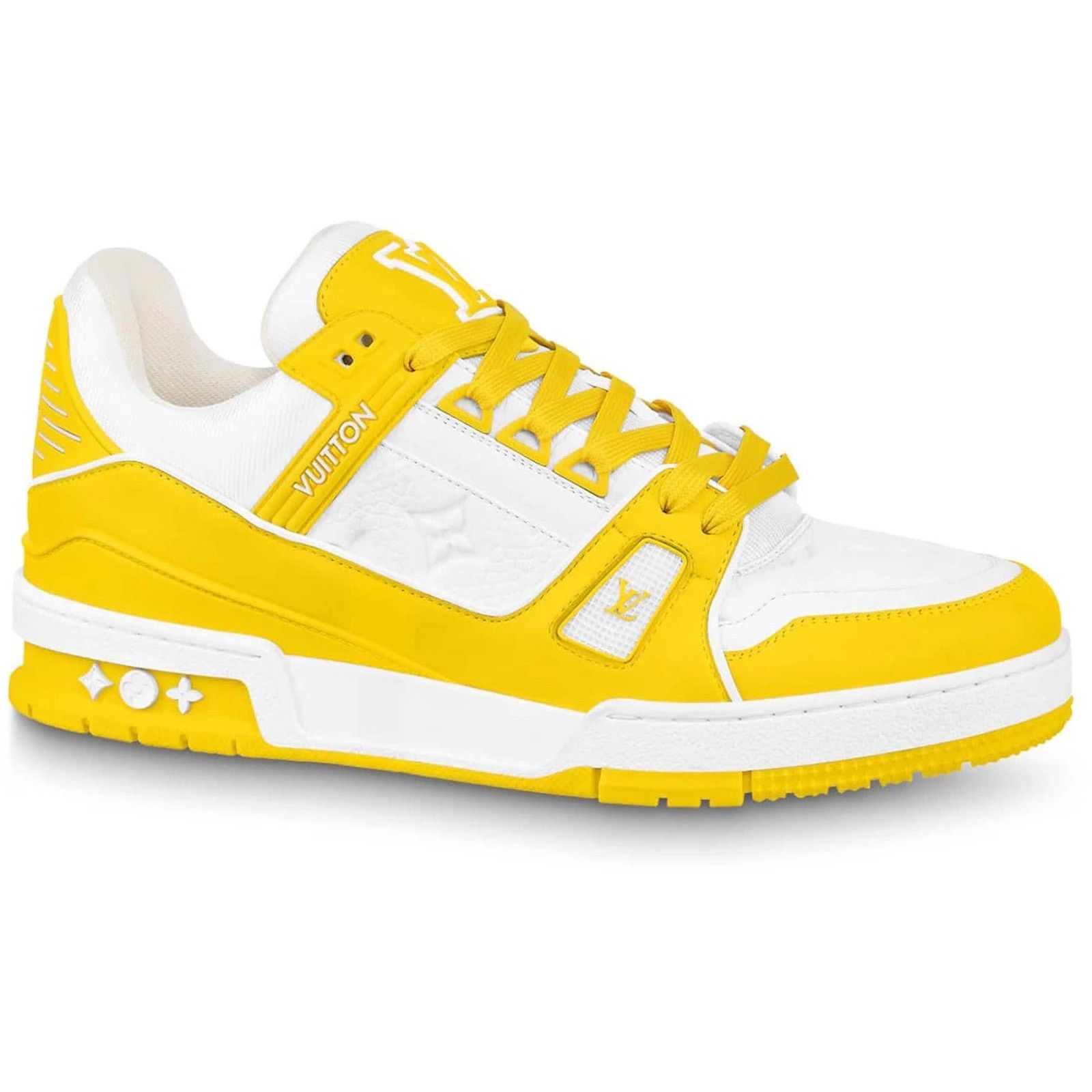 Louis Vuitton Louis Vuitton Yellow White Empreinte Leather Low Trainer Size US 9 / EU 42 - 1 Thumbnail