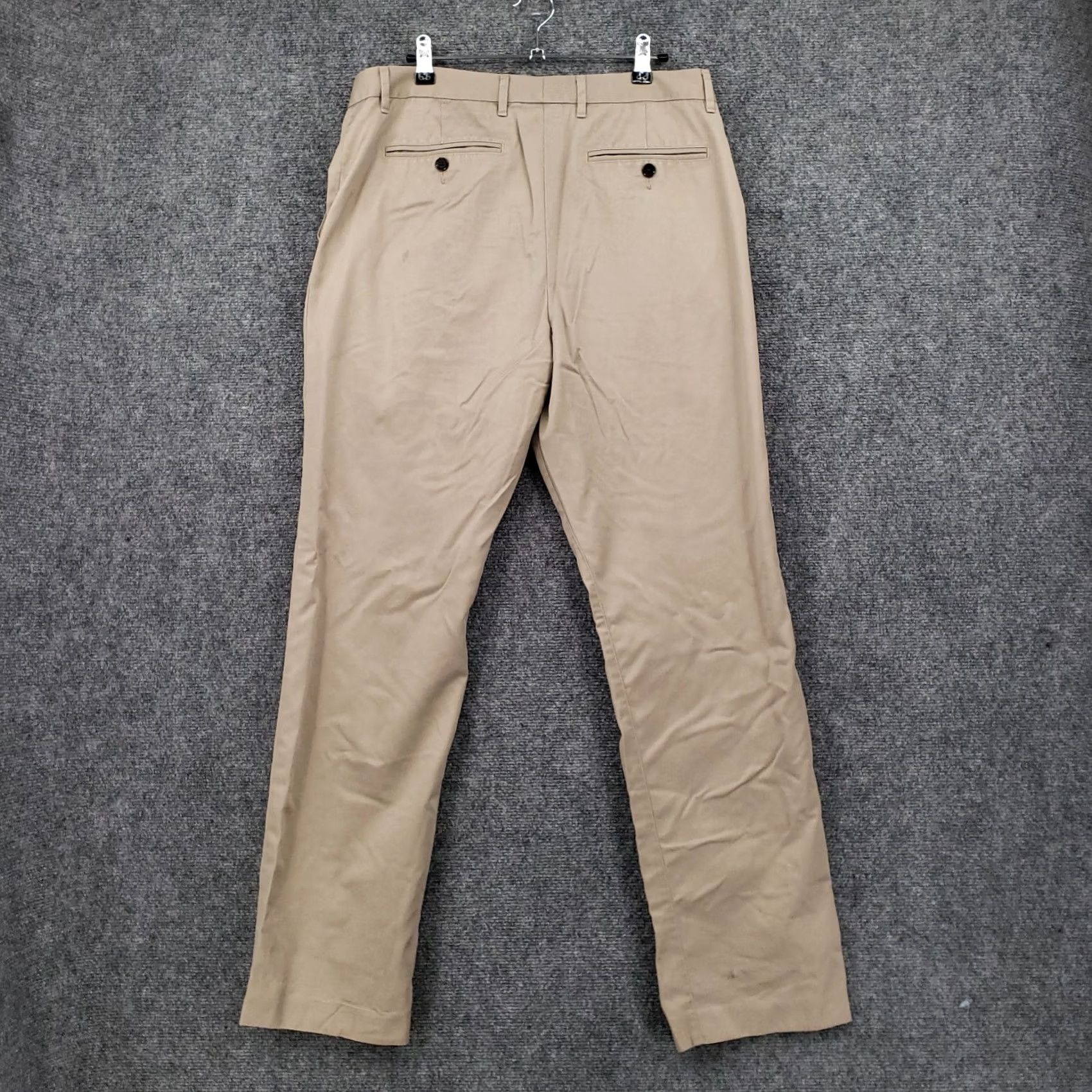 Bonobos Bonobos Dress Pants Mens 33x32 Beige Weekday Warrior Wenesday Straight Zip Fly Size US 33 - 2 Thumbnail