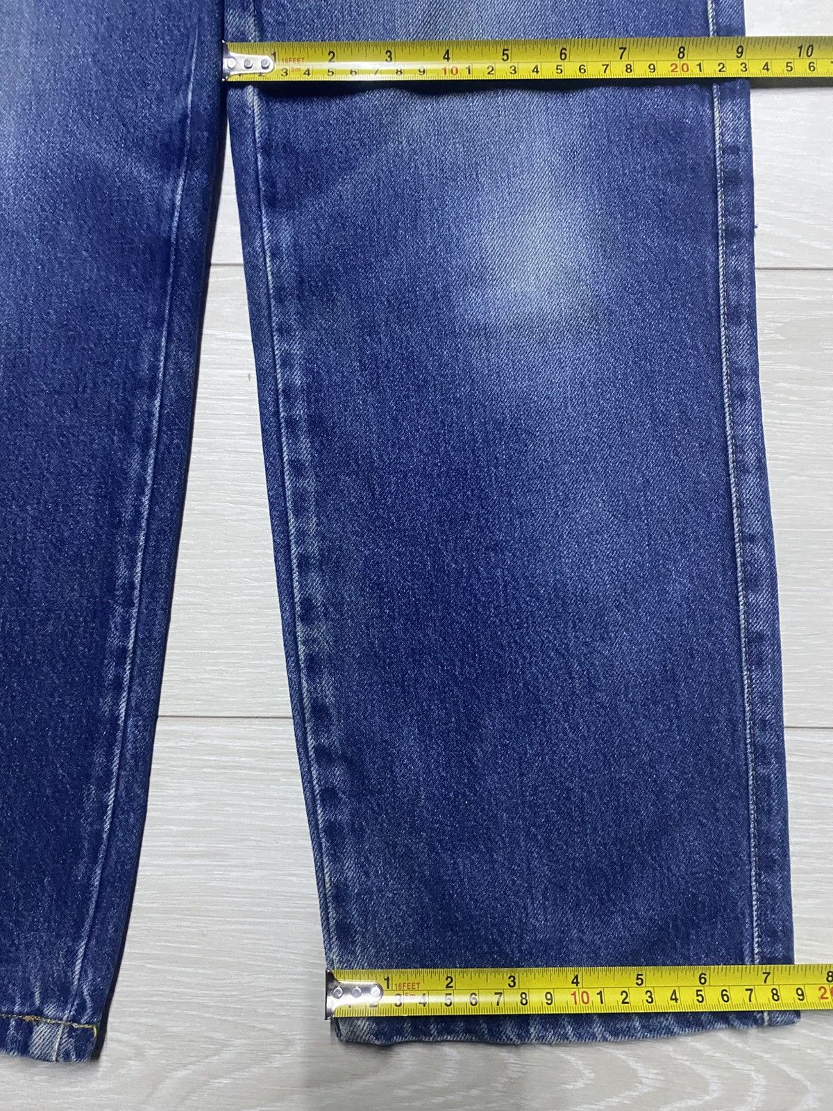 Japanese Brand Vintage Nouvelle Bobson Pro Blue Wash Tapered Leg Jeans Size US 30 / EU 46 - 13 Thumbnail
