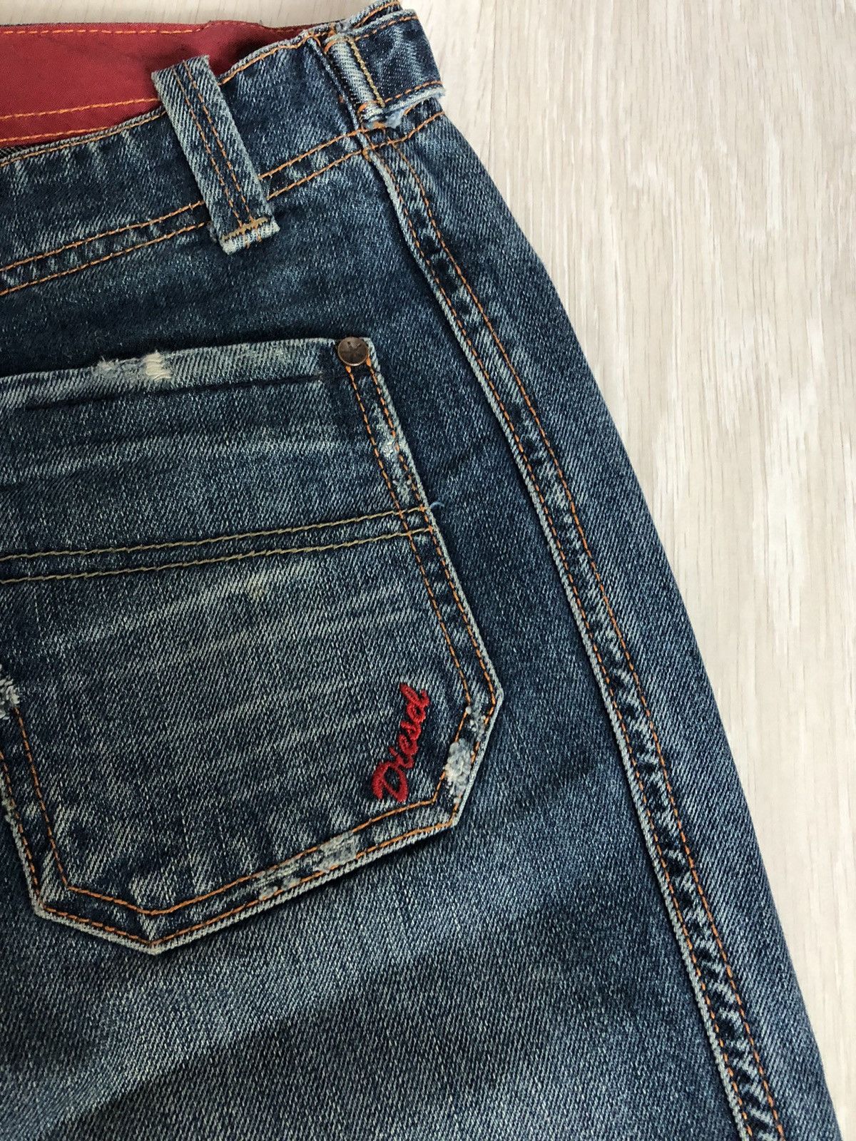 Diesel × Vintage Vintage Diesel Y2K Flared Denim Jeans Size 32" / US 10 / IT 46 - 3 Thumbnail