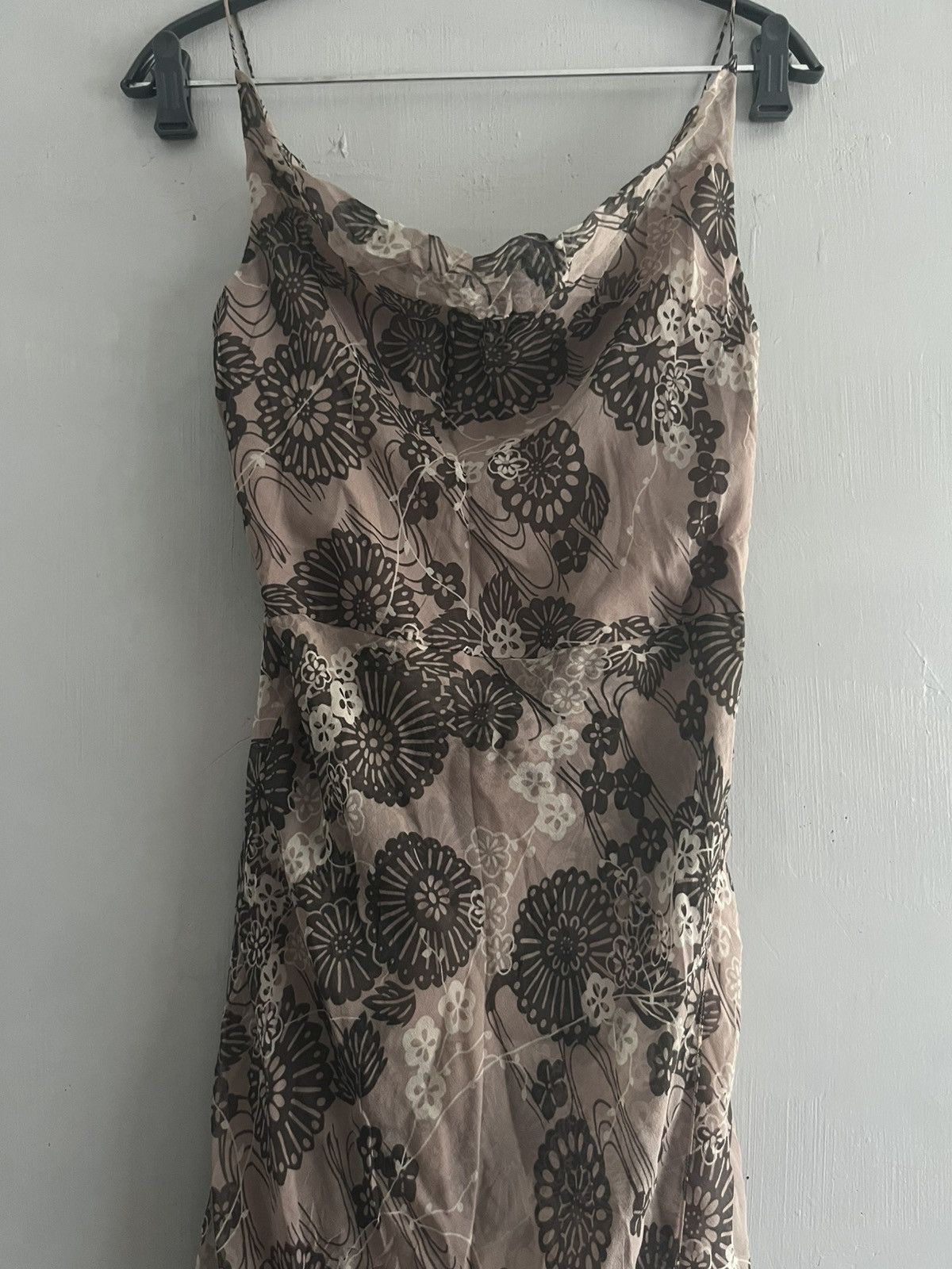 Vivienne Tam Vivienne Tam floral cowl neckline sheer silk midi dress Size M / US 6-8 / IT 42-44 - 2 Thumbnail