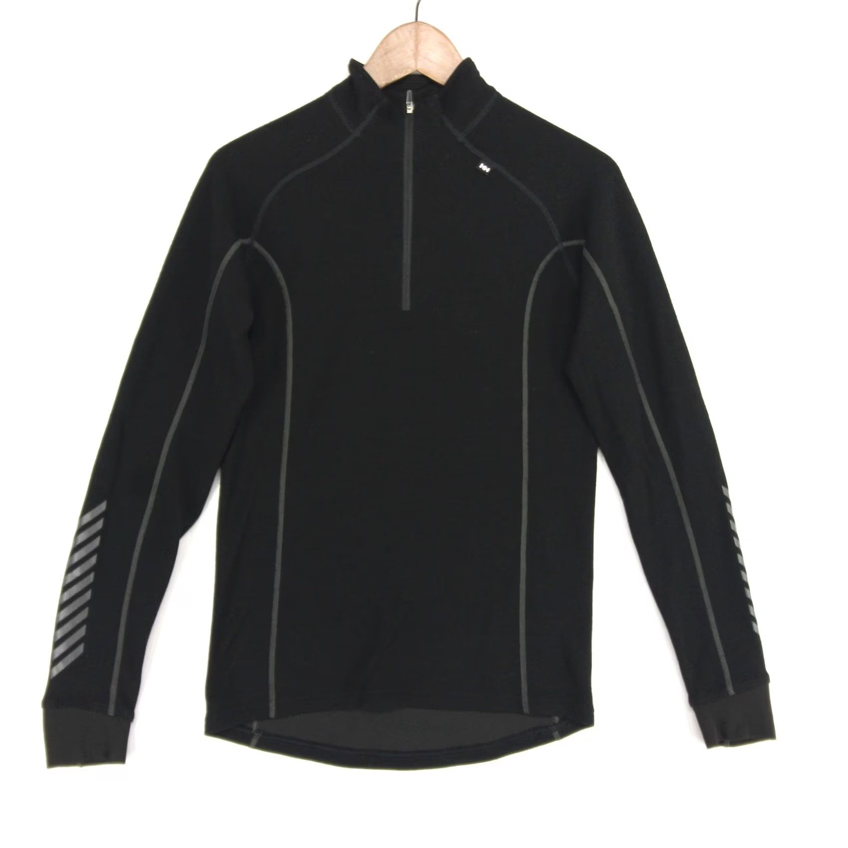 Helly Hansen Helly Hansen Base Layer Mens M Black Warm Freeze Zip Pullover Merino Blend Size US M / EU 48-50 / 2 - 2 Thumbnail