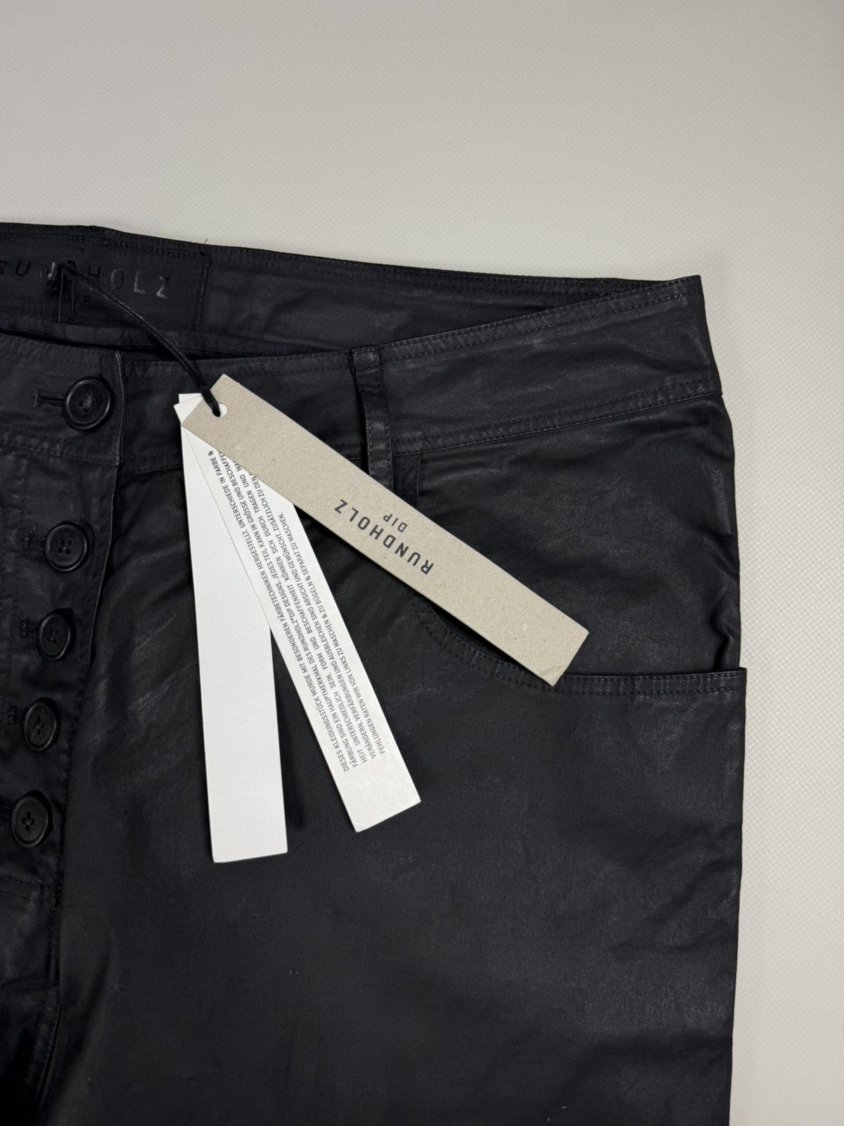 Rundholz BNWT! Rundholz Dip Coated Cotton Drop Crotch Pants Trousers Size 28" / US 6 / IT 42 - 11 Thumbnail