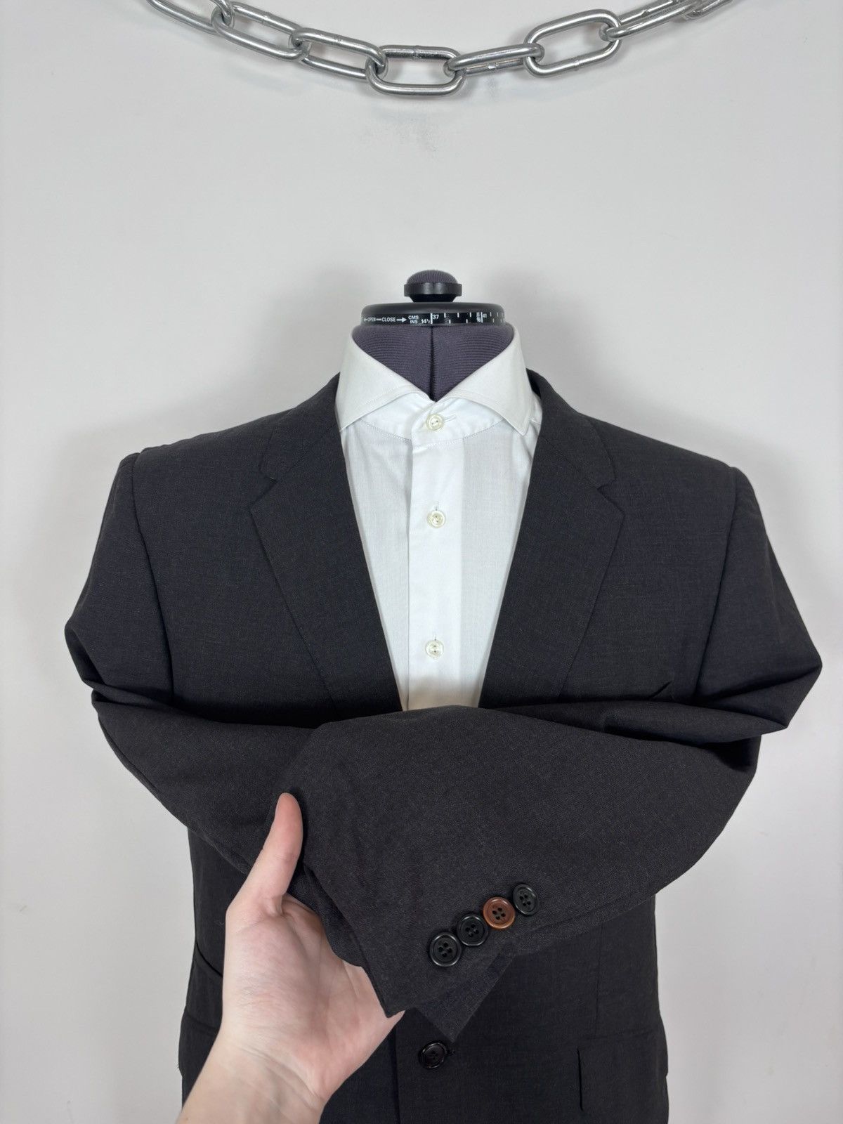 Paul Smith Paul Smith PS Men’s 2-Piece Grey Wool Suit Stretch 2-Buttons Size 42R - 7 Thumbnail