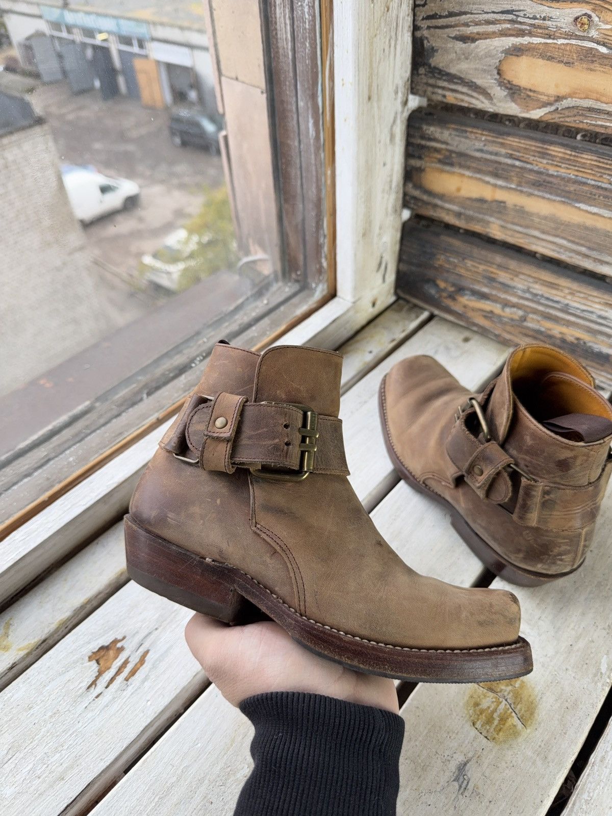 Sancho Boots 90s Sancho Goodyear Welt Leather Harness Boots Brown EU 36 Size US 5.5 / IT 35.5 - 5 Thumbnail