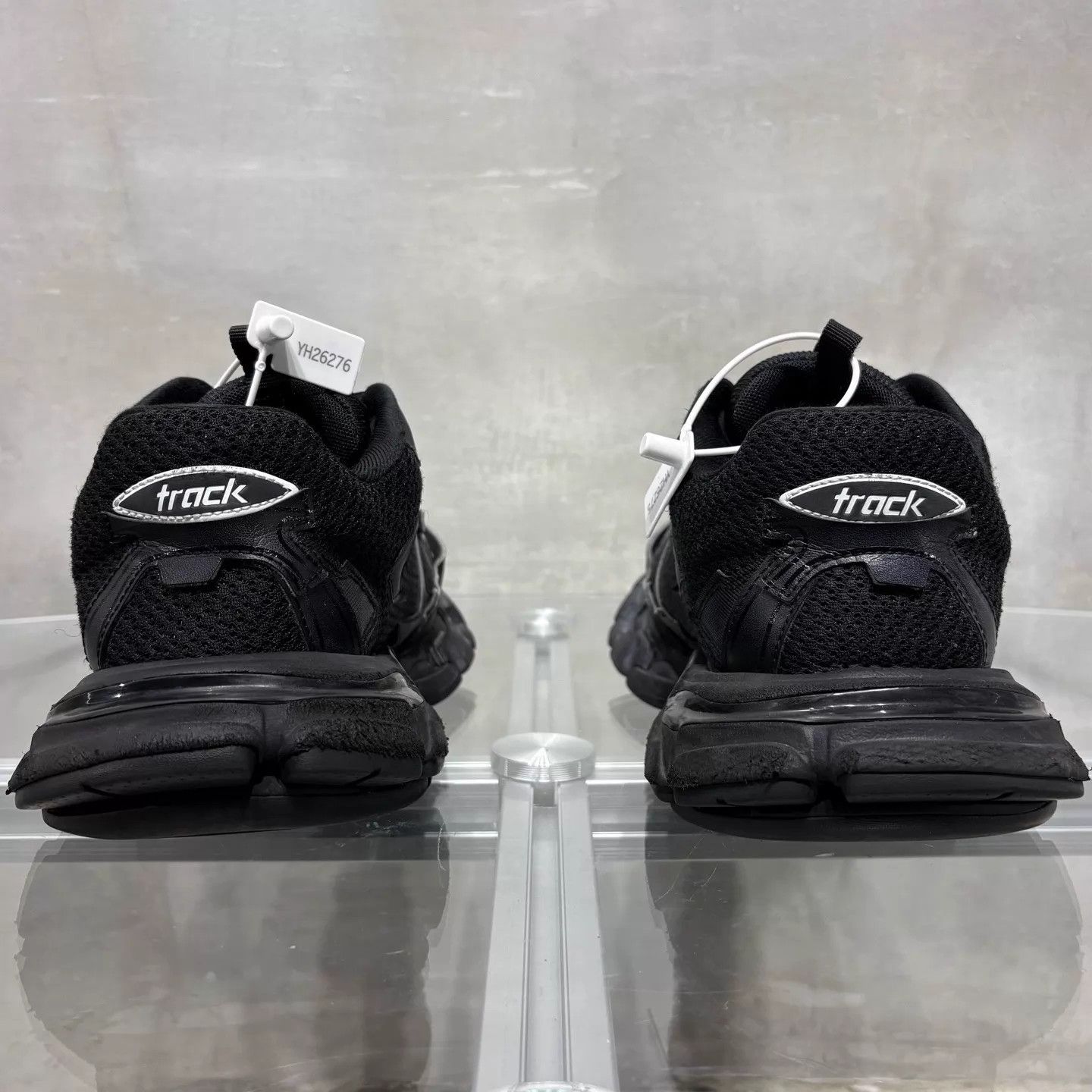 Balenciaga Balenciaga Track 3.0 Distressed Black Sneakers 43 Size US 10 / EU 43 - 5 Thumbnail