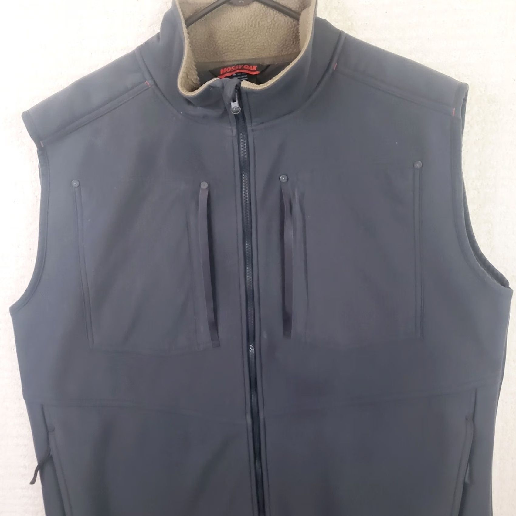 Vintage Mossy Oak Vest Sherpa Camp Sherpa Lined Vest XL Slate Blue Zip Pockets Mens Size US XL / EU 56 / 4 - 2 Thumbnail