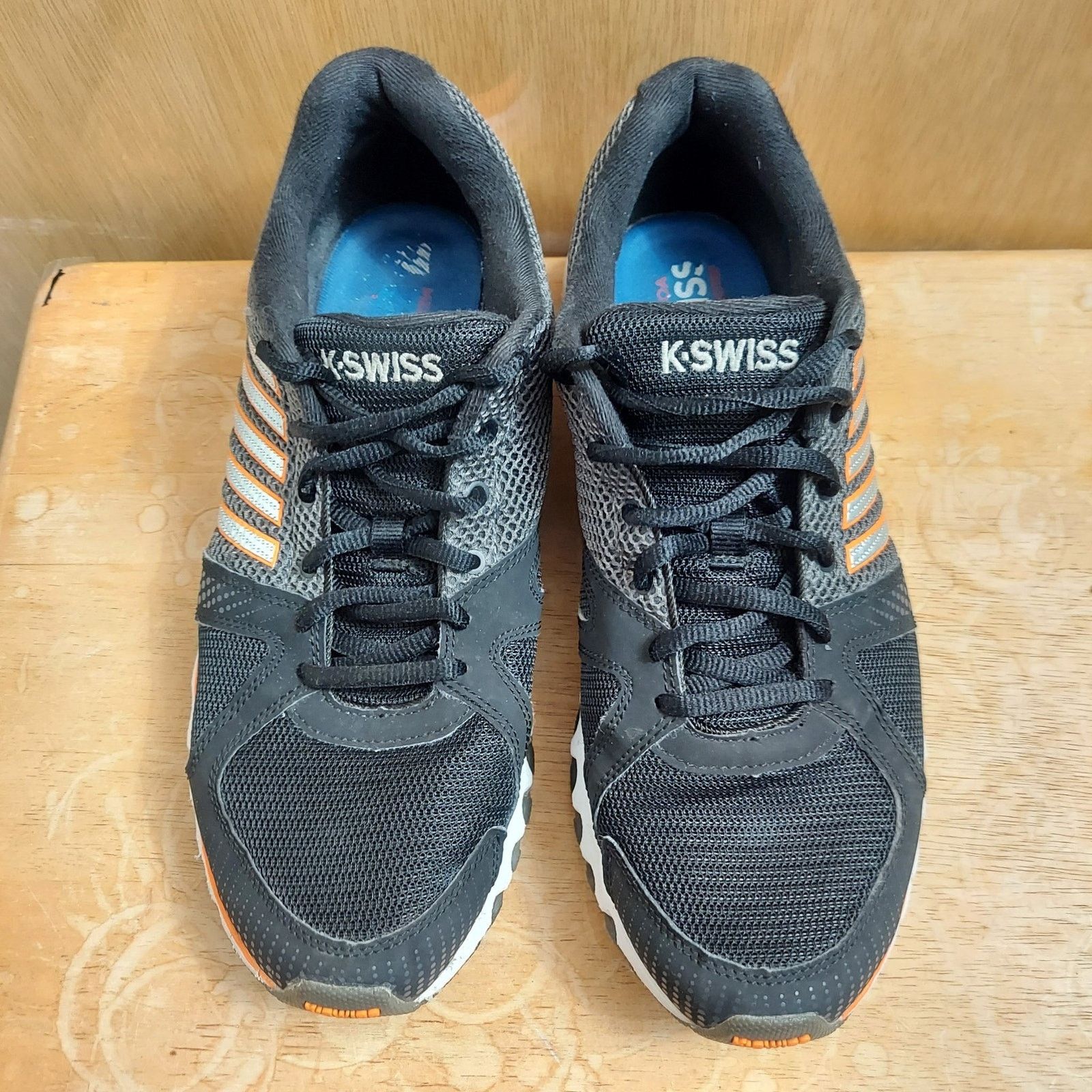 K-Swiss K-Swiss Men's US 11.5 Black Orange Cross Training Shoes EUC Size US 11.5 / EU 44-45 - 7 Thumbnail