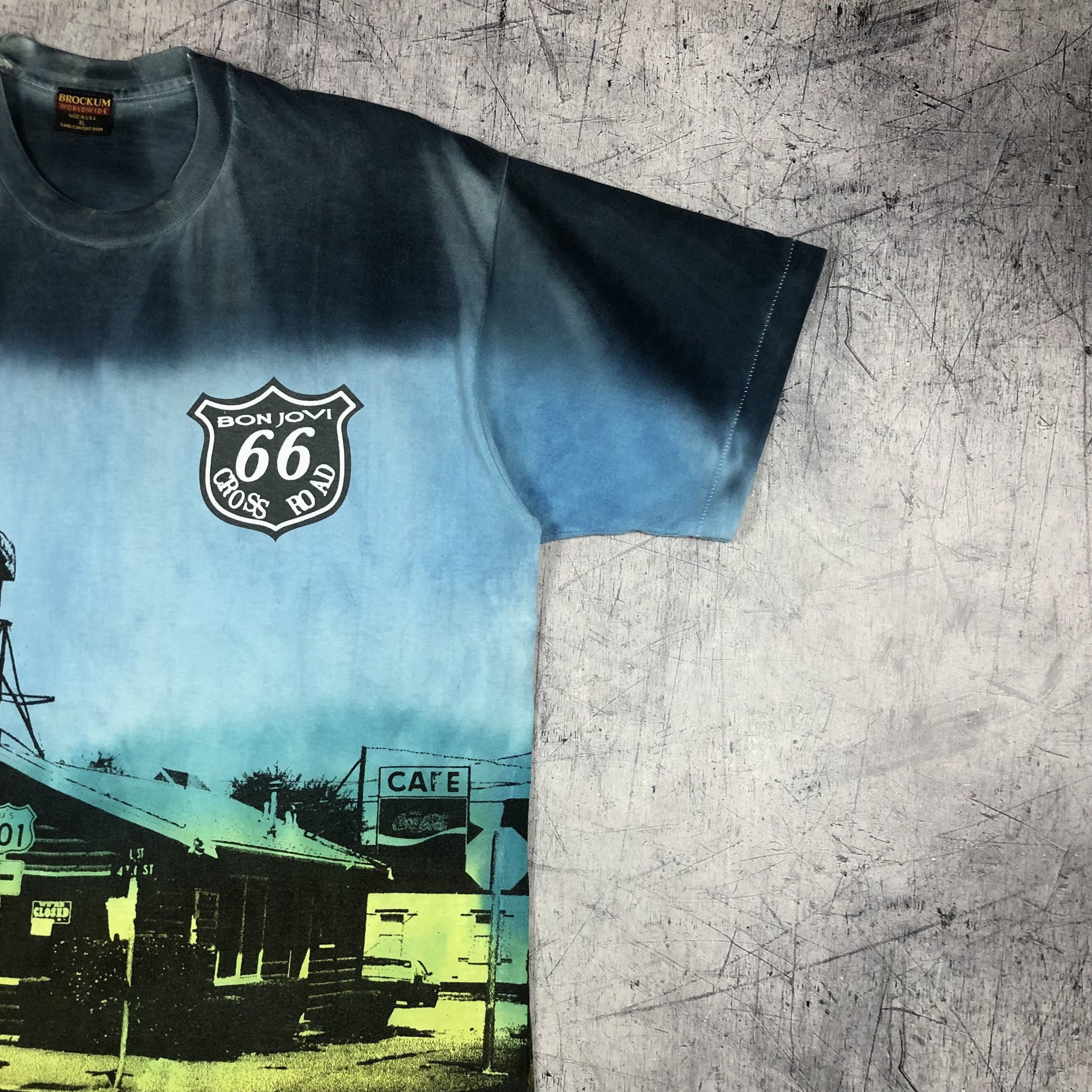 Band Tees 1994 Bon Jovi AOP Cross Road 66 Tee Size US XL / EU 56 / 4 - 10 Thumbnail