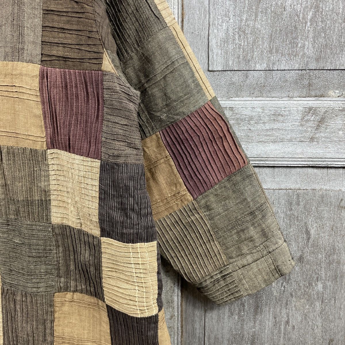 Japanese Brand × Vintage Vintage Japanese Traditional Patchwork Jacket Size US M / EU 48-50 / 2 - 7 Thumbnail