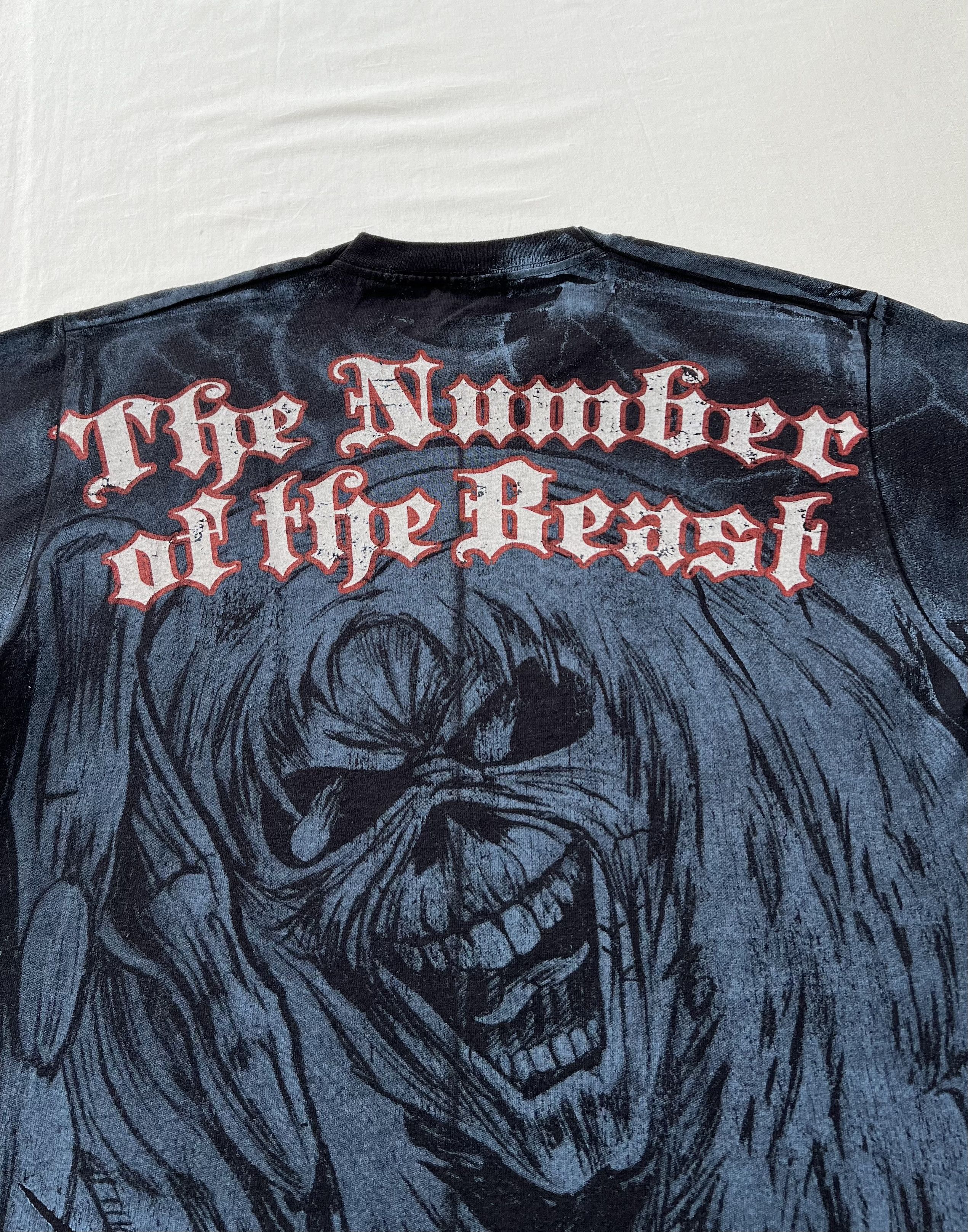 Band Tees Vintage 2010 Iron Maiden The Number of the Beast AOP T-shirt Size US M / EU 48-50 / 2 - 13 Thumbnail
