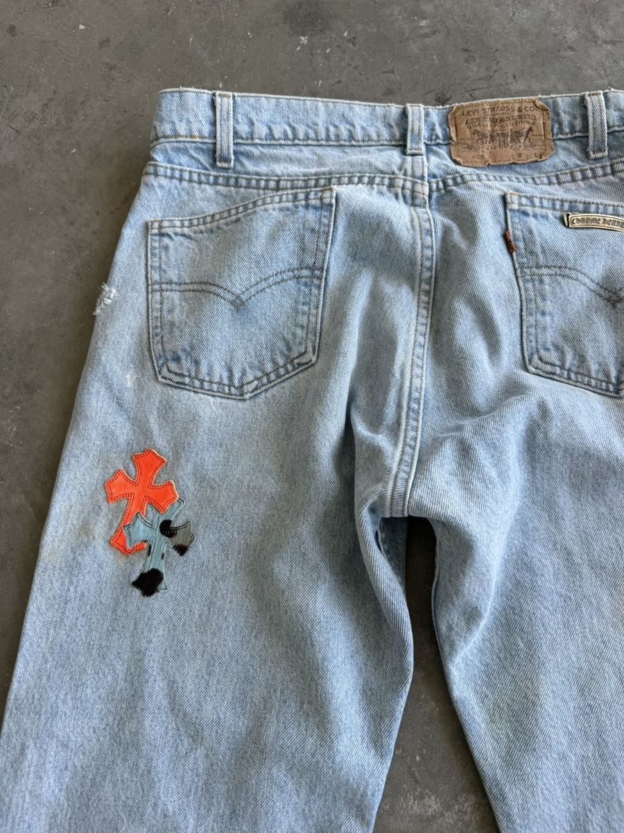 Chrome Hearts ST BARTH BLUE CHEETAH JEANS Size US 31 - 19 Thumbnail