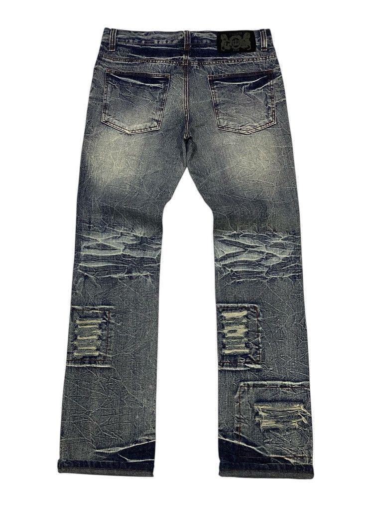 If Six Was Nine × Japanese Brand × LOWBOX LowBox Ripped Distressed Denim Punk Rock Undercover Inspired Size US 32 / EU 48 - 4 Thumbnail