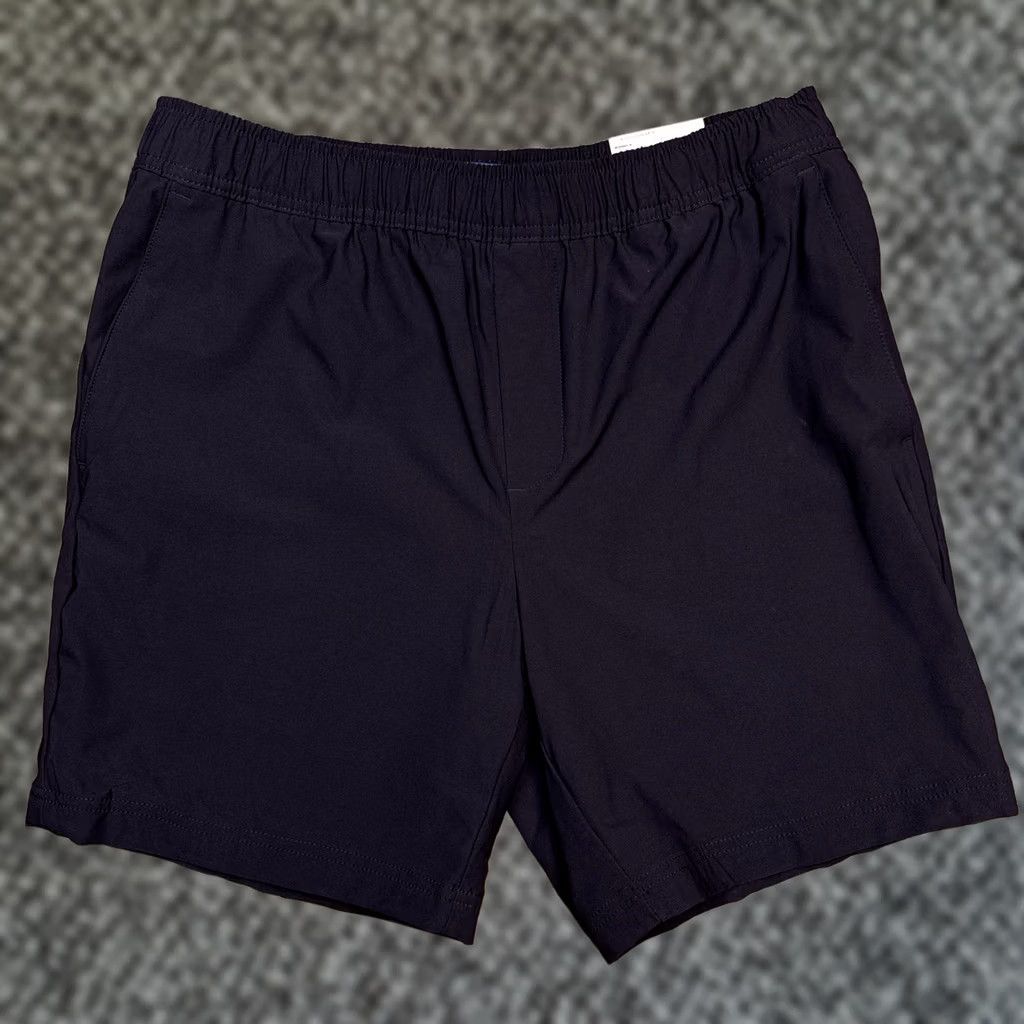 Apt. 9 Apartment 9 Mens Premium Flex Shorts Medium Black Stretch Nylon Spandex Zip Pocket Logo Athletic Casual Summer Spring Fall Size US 31 - 1 Thumbnail