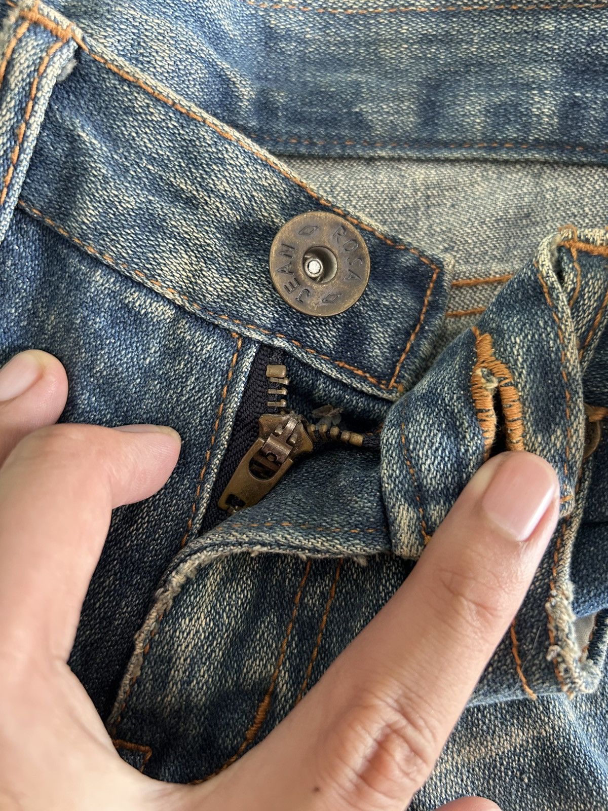 Japanese Brand × Vintage Vintage Japanese ROSA JEANS Patches Distressed Flare Denim Size US 27 - 17 Thumbnail