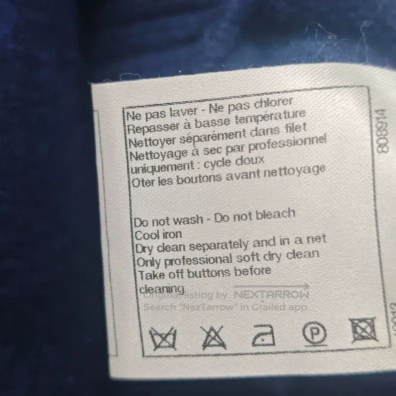 Chanel Chanel Dark blue and white classic logo cashmere medium an Size XS / US 0-2 / IT 36-38 - 5 Thumbnail
