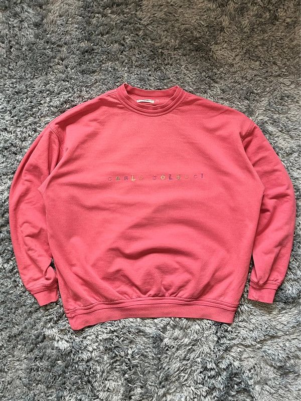 Carlo Colucci Carlo Colucci pink vintage sweatshirt Size US L / EU 52-54 / 3 - 1 Thumbnail