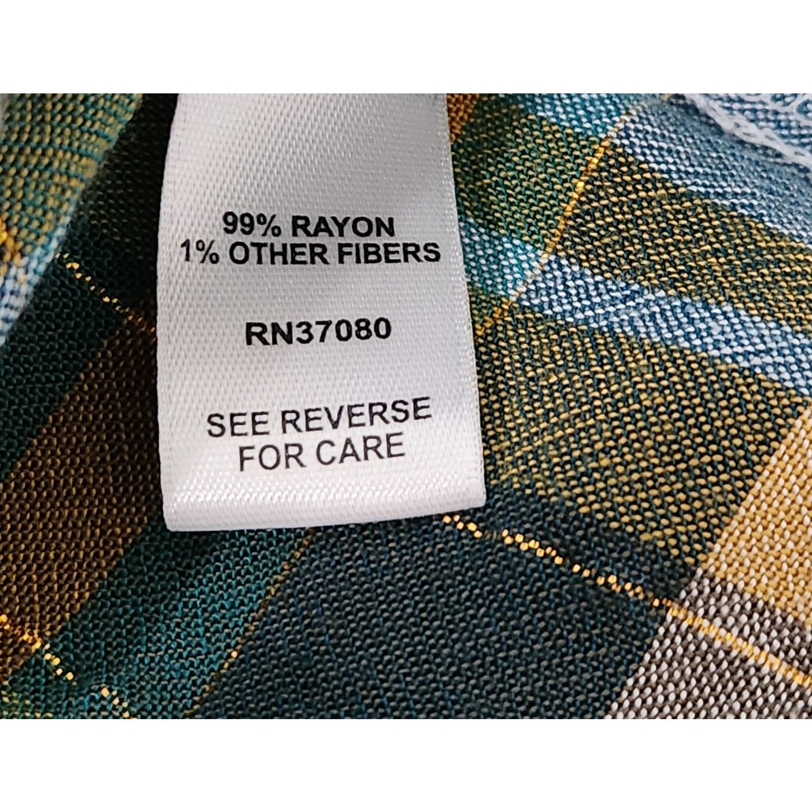 Other Cato White Green Gold Plaid V Neck Top 14W 16W Plus Size XXL / US 16-18 / IT 52-54 - 6 Thumbnail