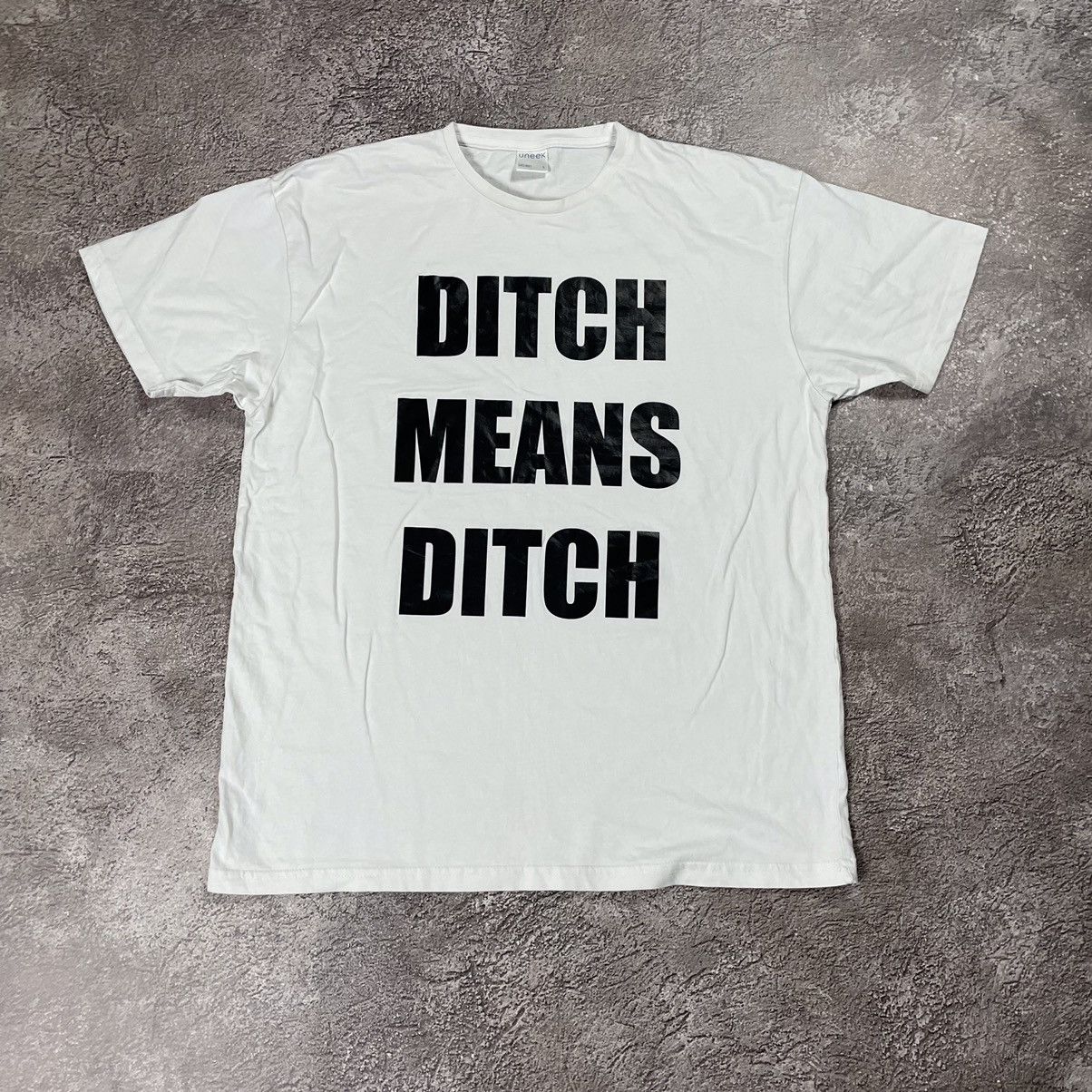 Vintage Y2K Vintage Ditch Means Ditch Graphic Tee Skate Punk Slim L Size US L / EU 52-54 / 3 - 1 Thumbnail