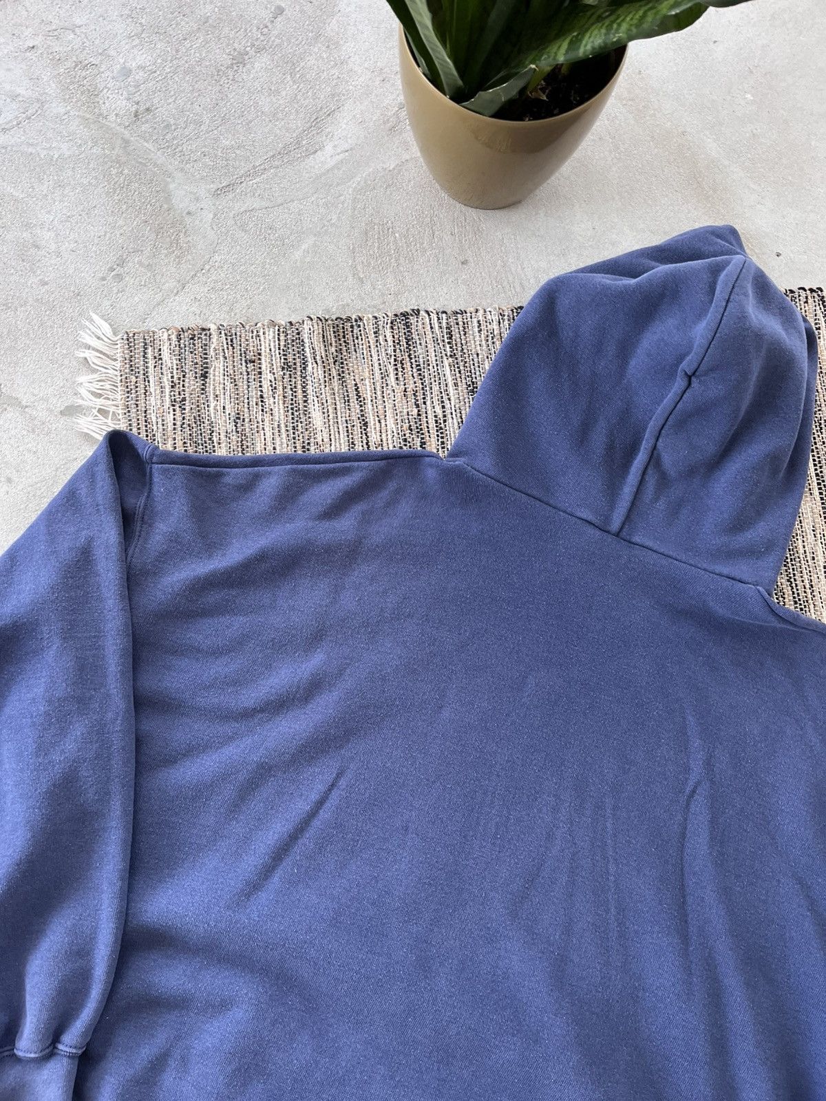Fruit Of The Loom × Vintage Vintage Fruit of the Loom Faded Blue Hoodie oversized fit Size US XXL / EU 58 / 5 - 12 Thumbnail