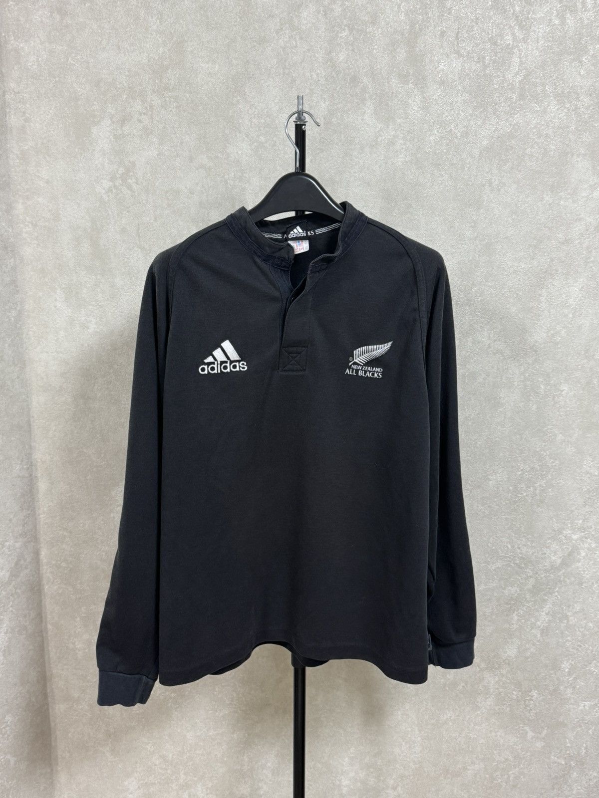 Adidas Rare Vintage Adidas New Zealand All Blacks Rugby Jersey Size US L / EU 52-54 / 3 - 2 Thumbnail