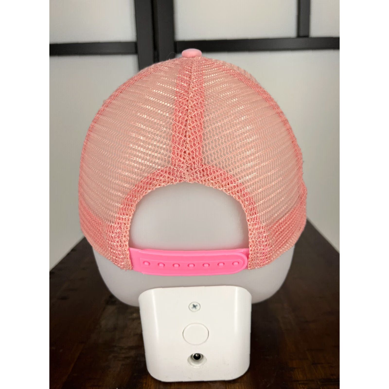 Forever 21 FOREVER 21 Paradise Pink Trucker Hat Cap One Size Adult Bling Jeweled Adjustable Lightweight Beach Seasonal Vintage: No Size ONE SIZE - 7 Thumbnail