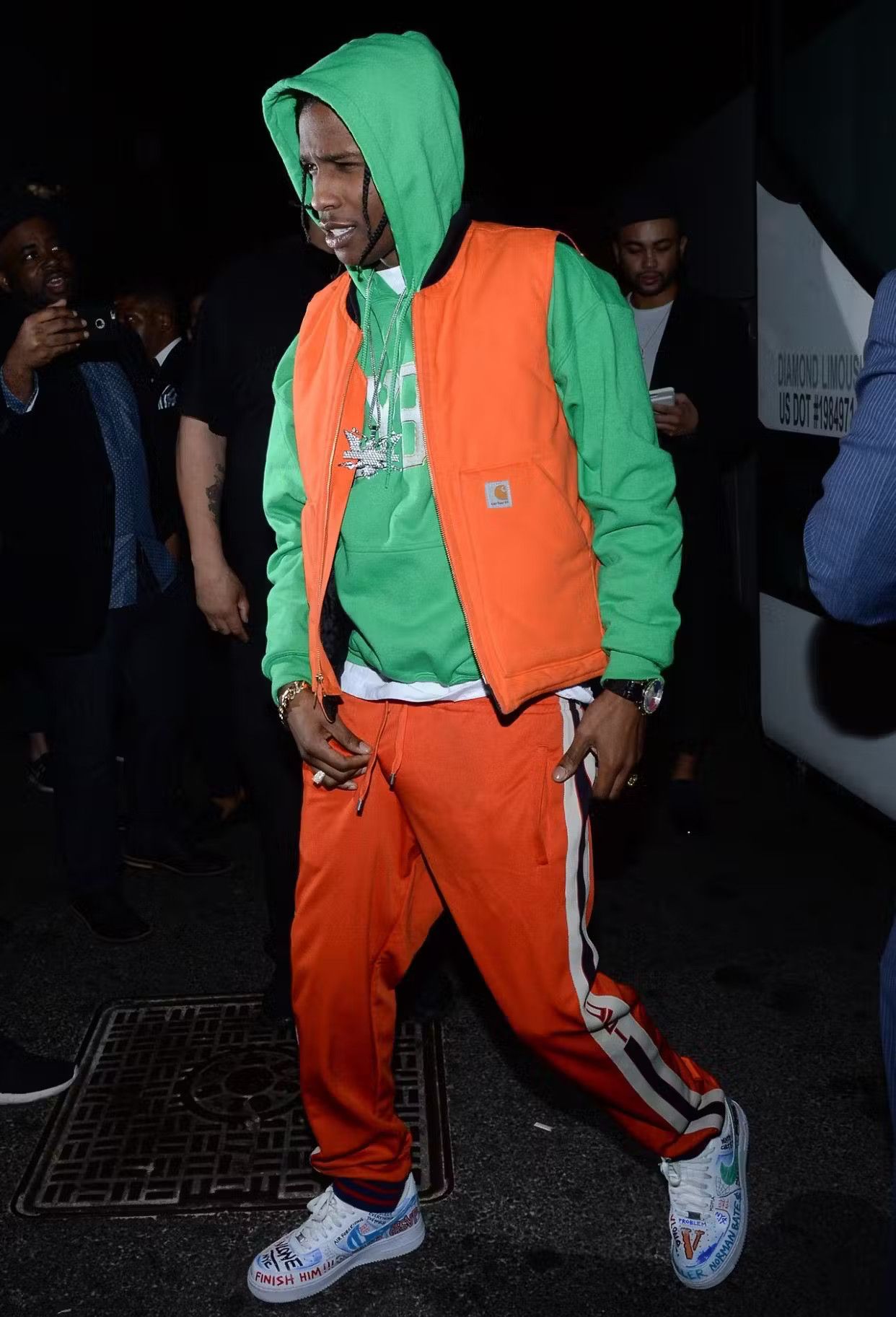 Rocky Y2k Asap Rocky Vlone Hoodie Very Rare Streetwear ASAP