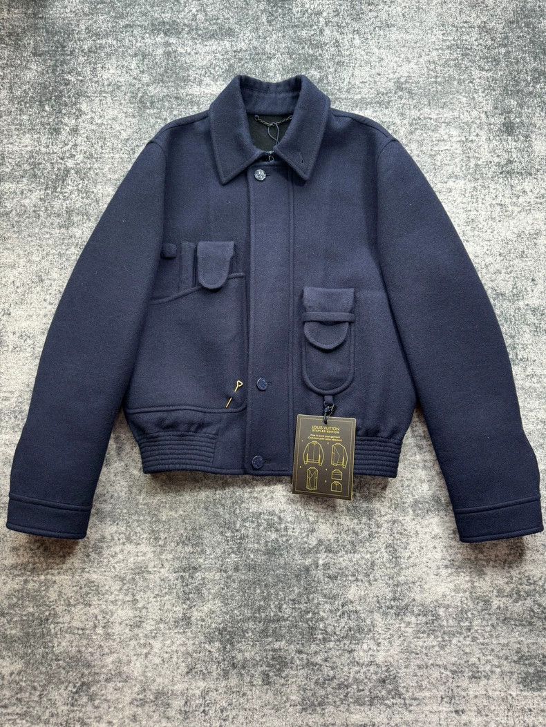 Louis Vuitton Louis Vuitton Dark blue pin pocket wool jacket 2501-Nextarr Size US S / EU 44-46 / 1 - 1 Thumbnail